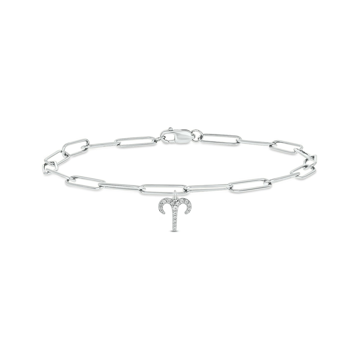 Diamond Zodiac Charm Bracelet in 14K Gold Vermeil