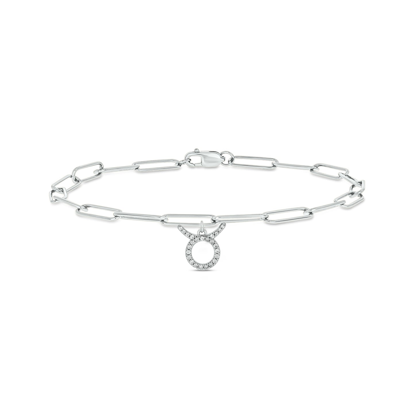 Diamond Zodiac Charm Bracelet in 14K Gold Vermeil