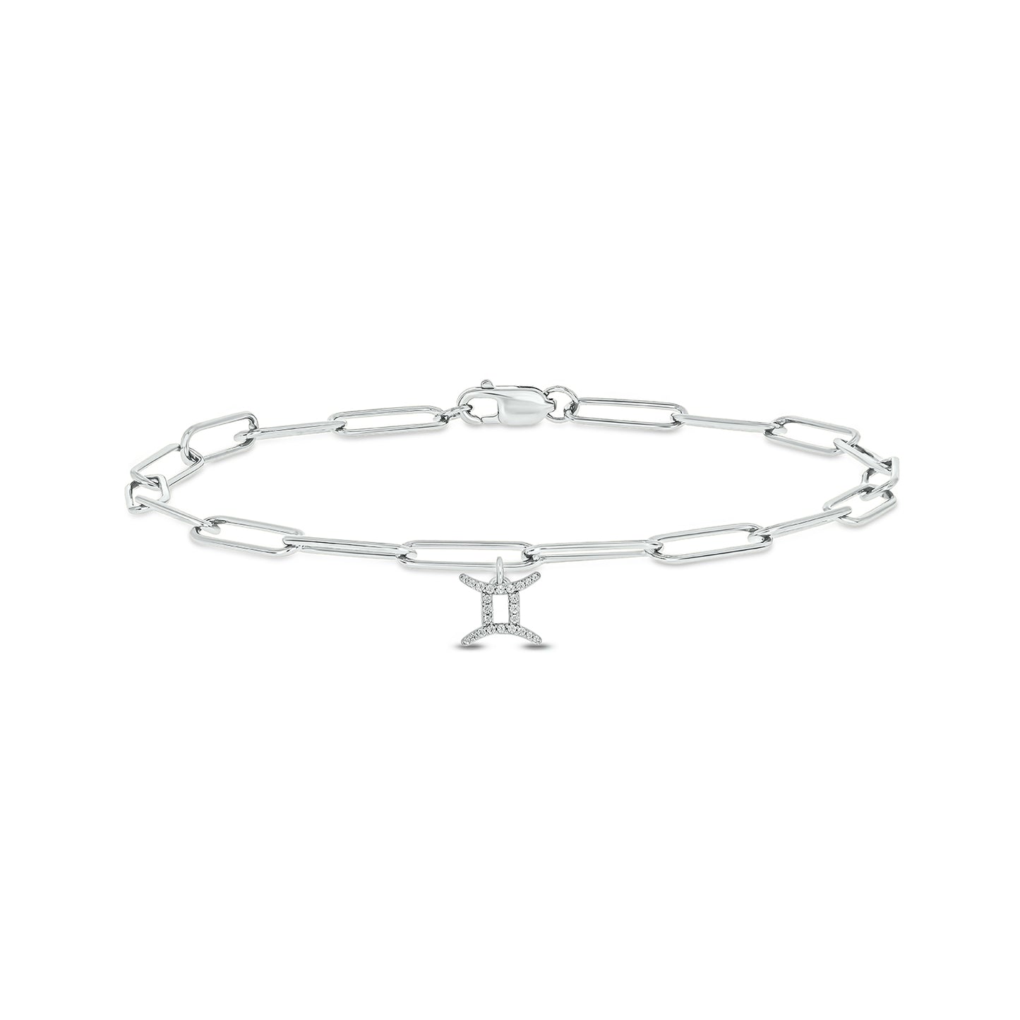 Diamond Zodiac Charm Bracelet in 14K Gold Vermeil