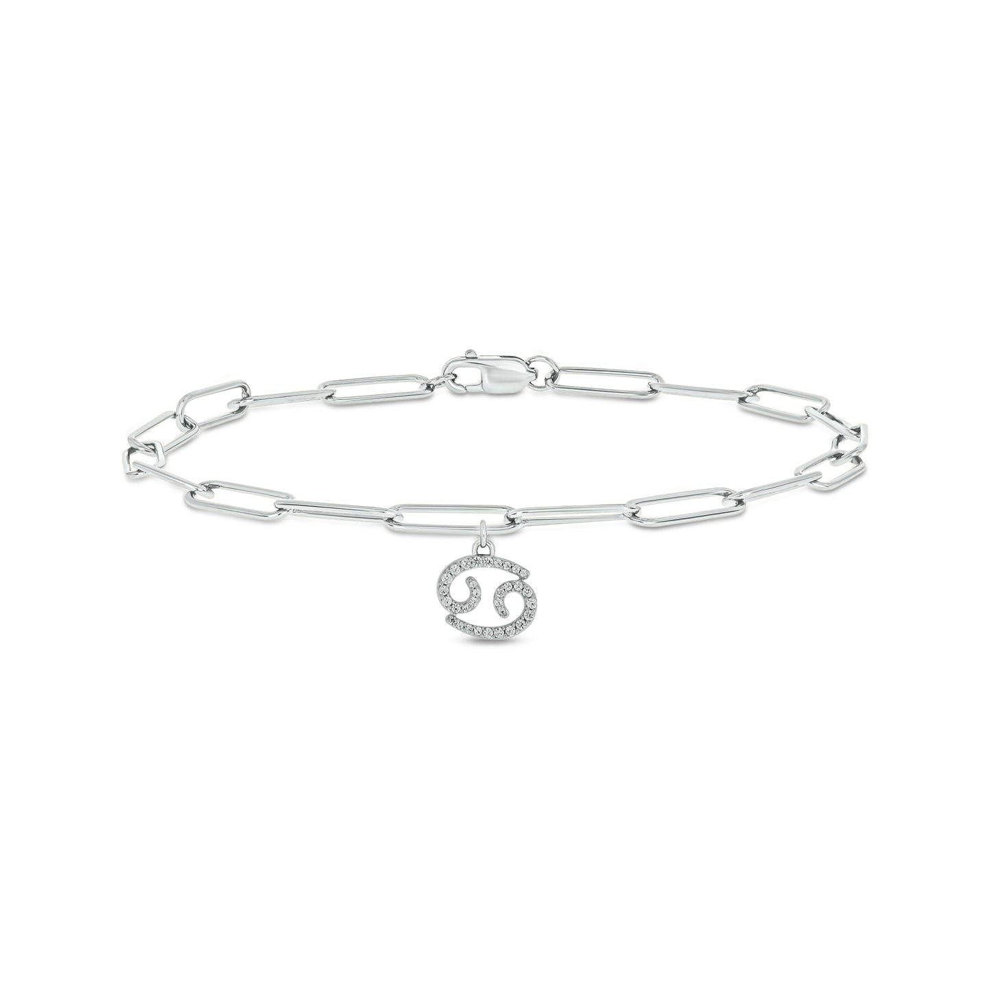 Diamond Zodiac Charm Bracelet in 14K Gold Vermeil