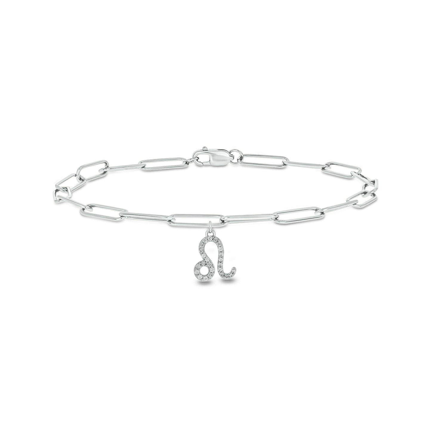 Diamond Zodiac Charm Bracelet in 14K Gold Vermeil