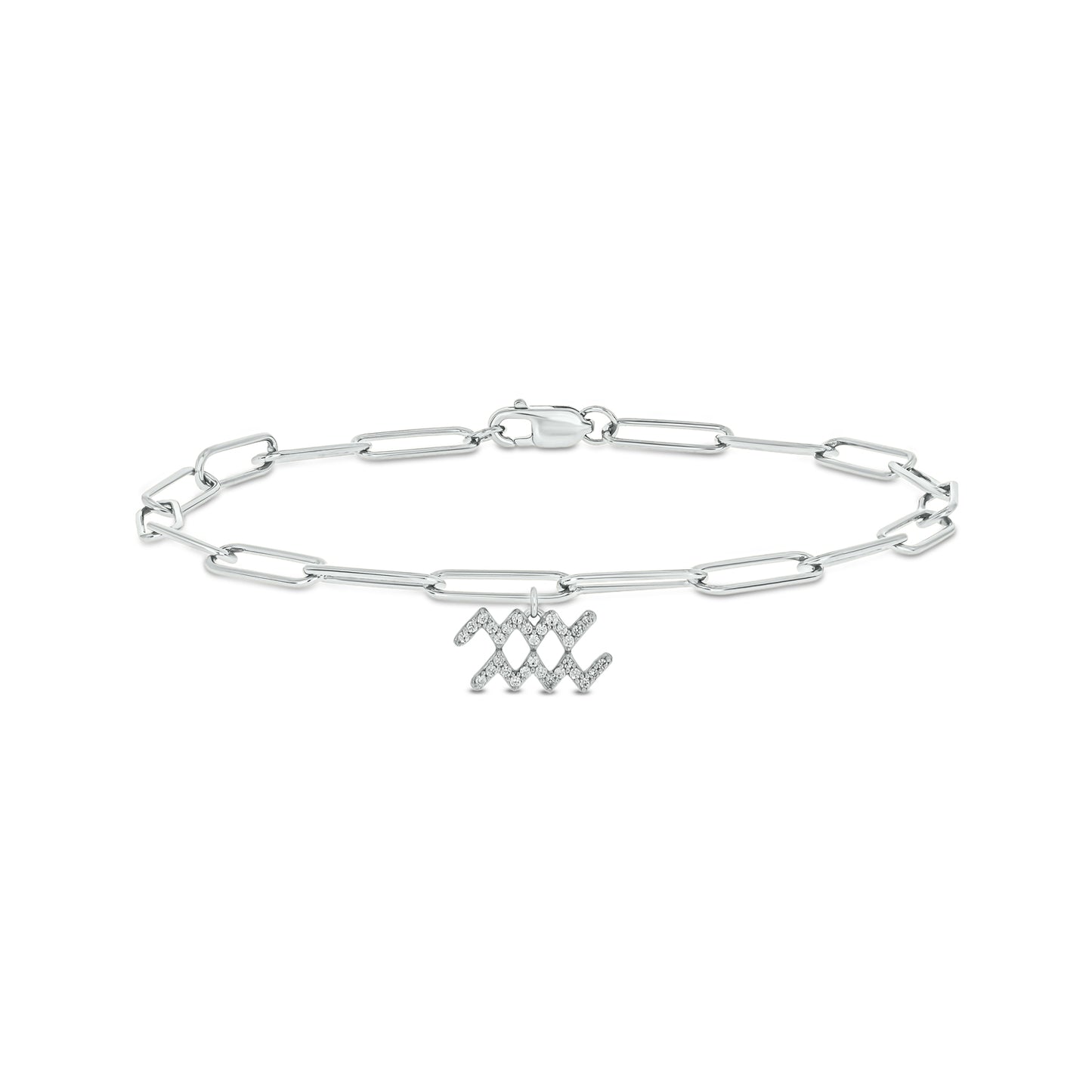 Diamond Zodiac Charm Bracelet in 14K Gold Vermeil
