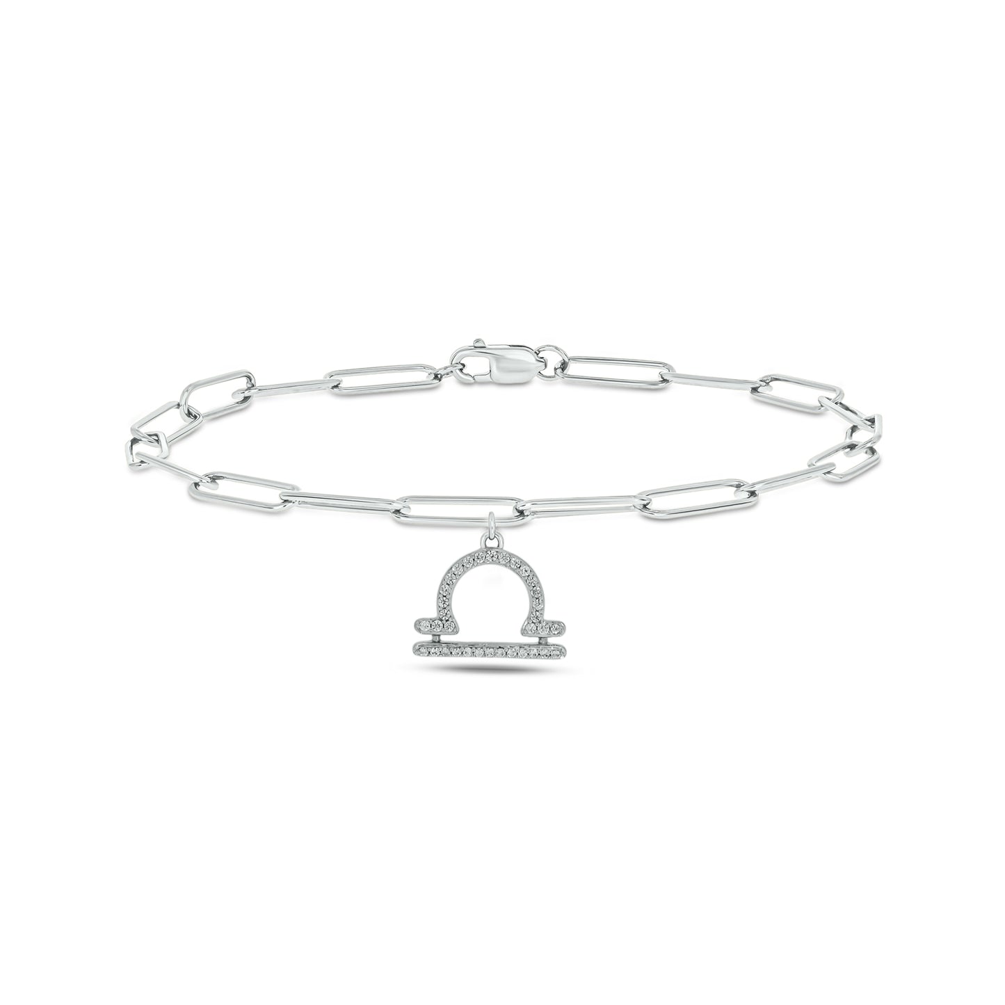 Diamond Zodiac Charm Bracelet in 14K Gold Vermeil