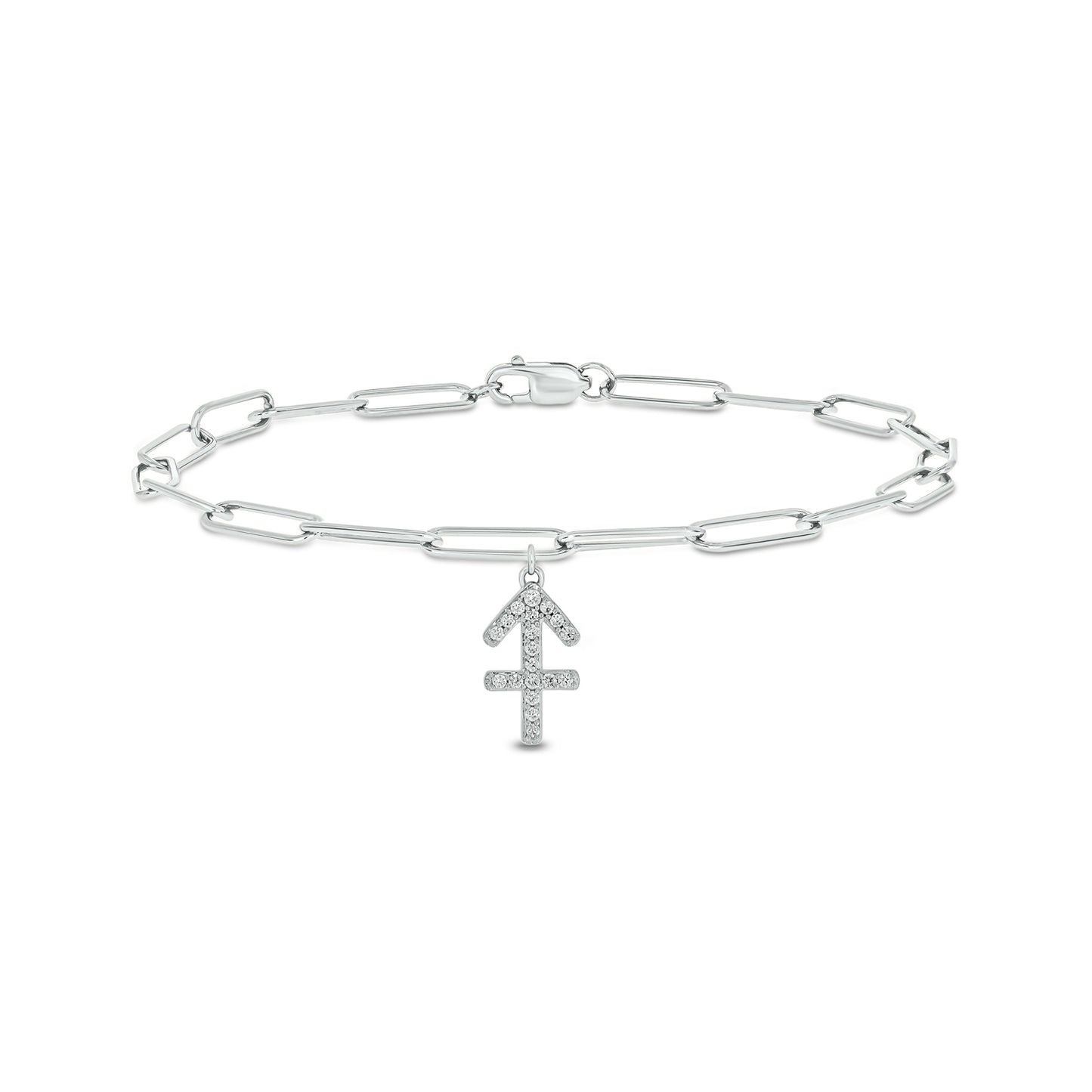 Diamond Zodiac Charm Bracelet in 14K Gold Vermeil