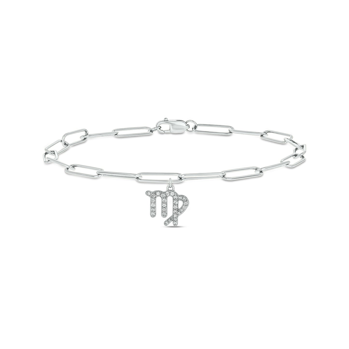 Diamond Zodiac Charm Bracelet in 14K Gold Vermeil
