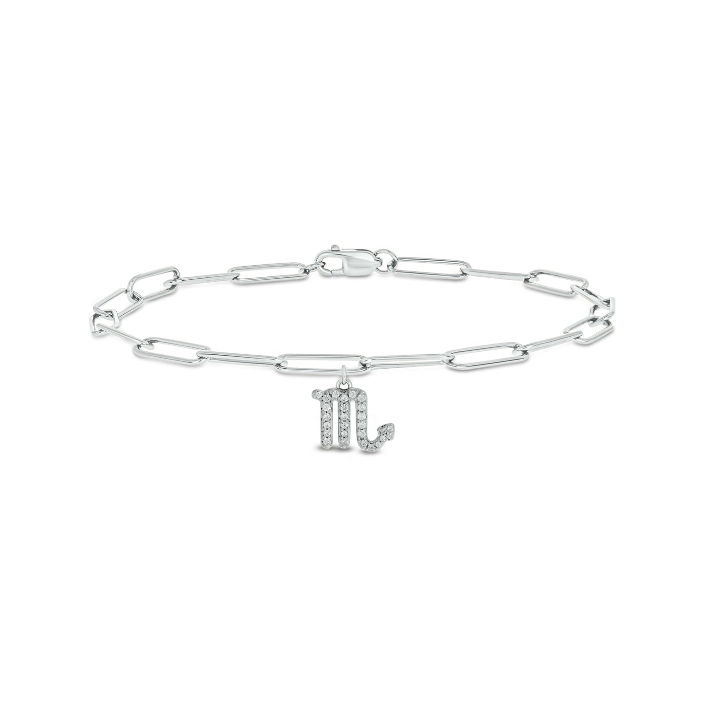 Diamond Zodiac Charm Bracelet in 14K Gold Vermeil