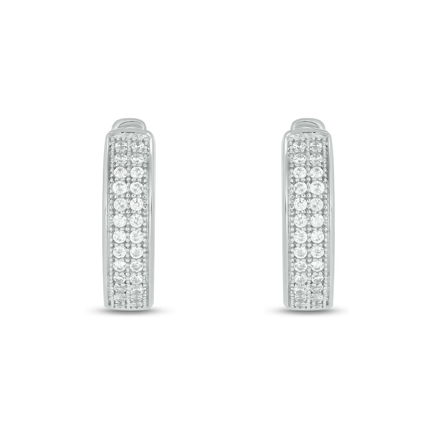 14KT Gold Luxurious Diamond Hoop Earrings