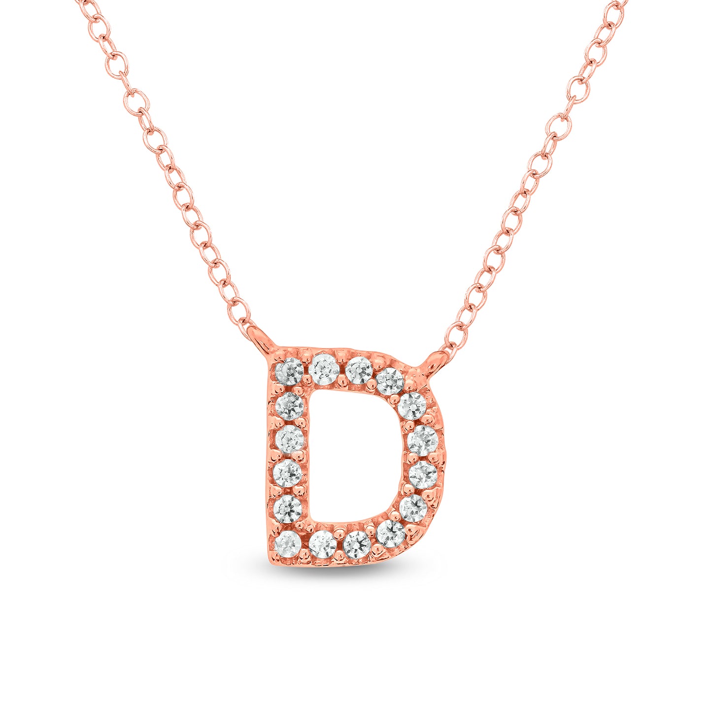 10K Gold Classic Initial Pendants