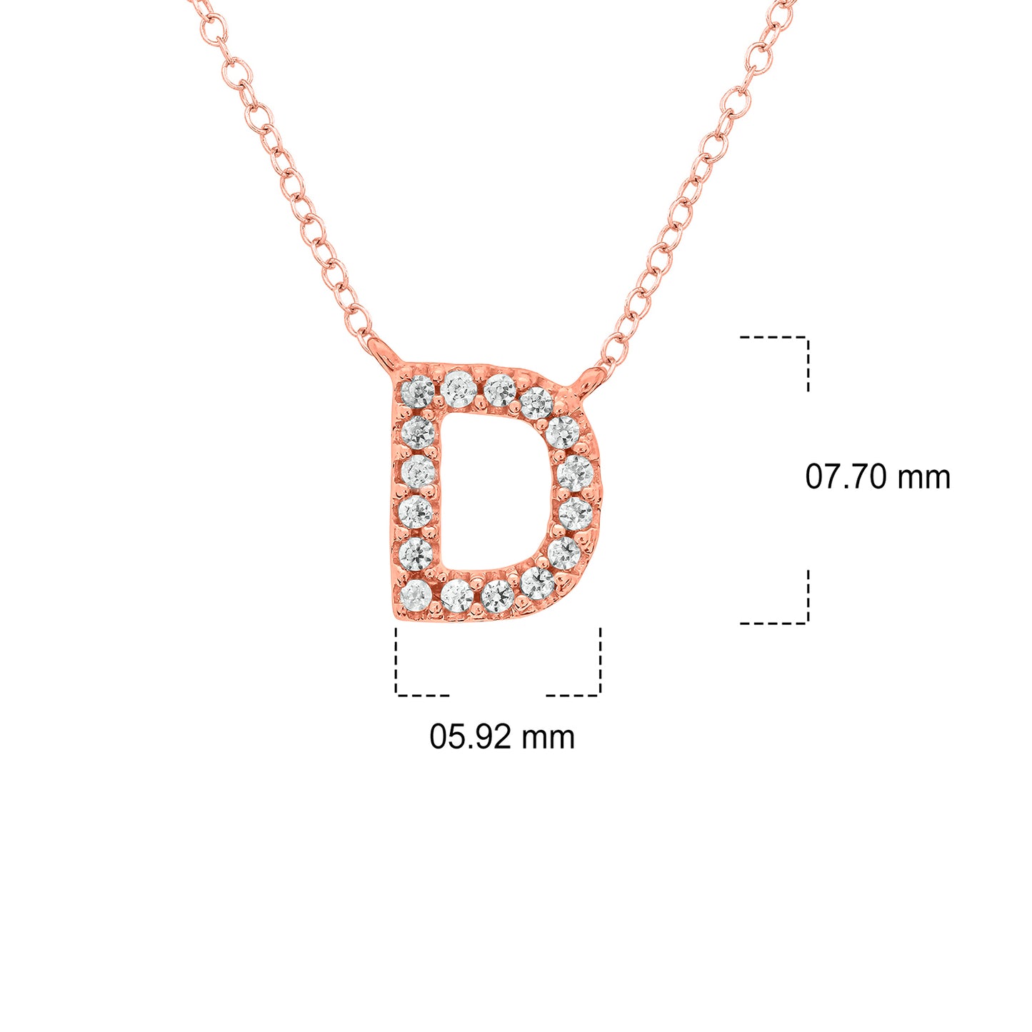 10K Gold Classic Initial Pendants
