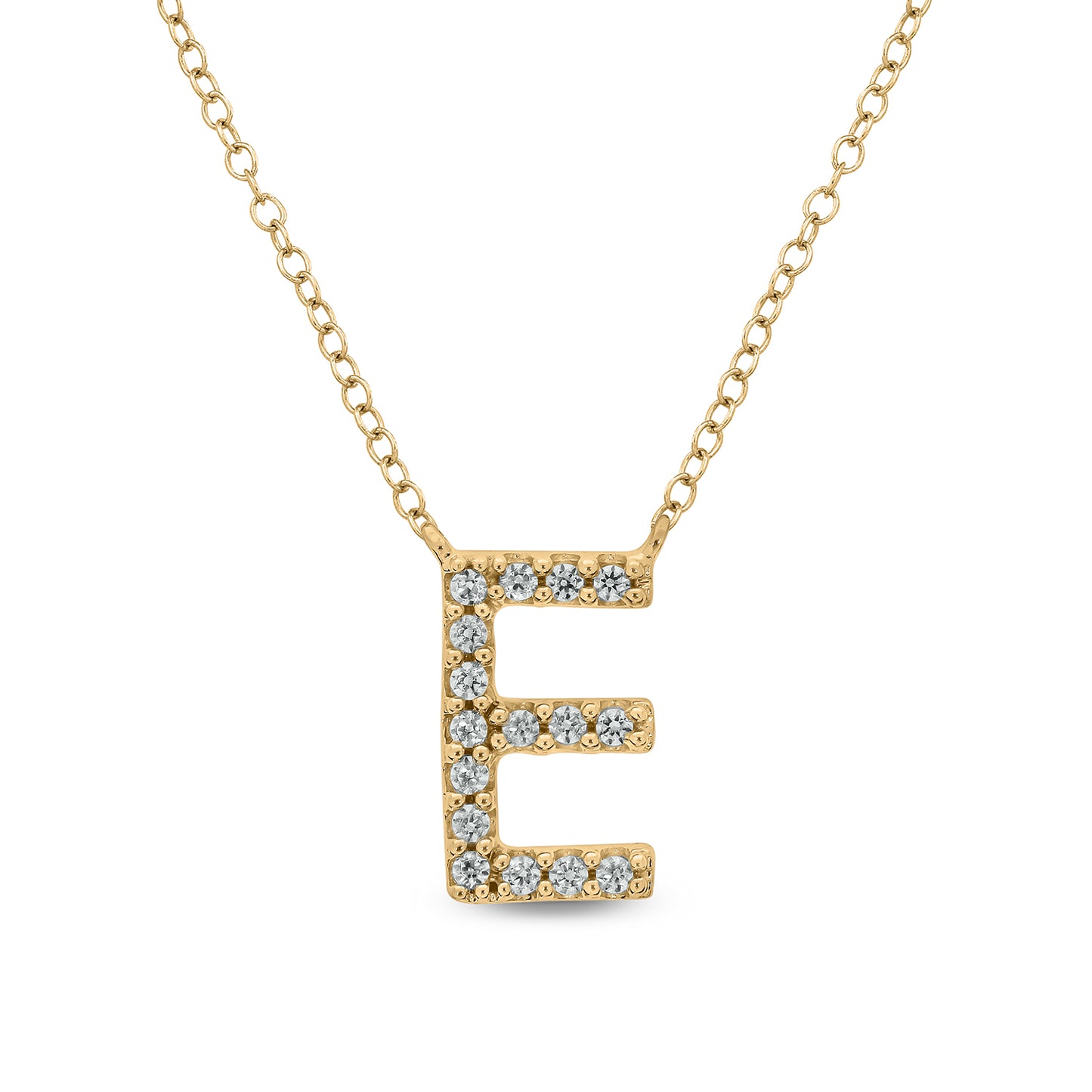 10K Gold Classic Initial Pendants
