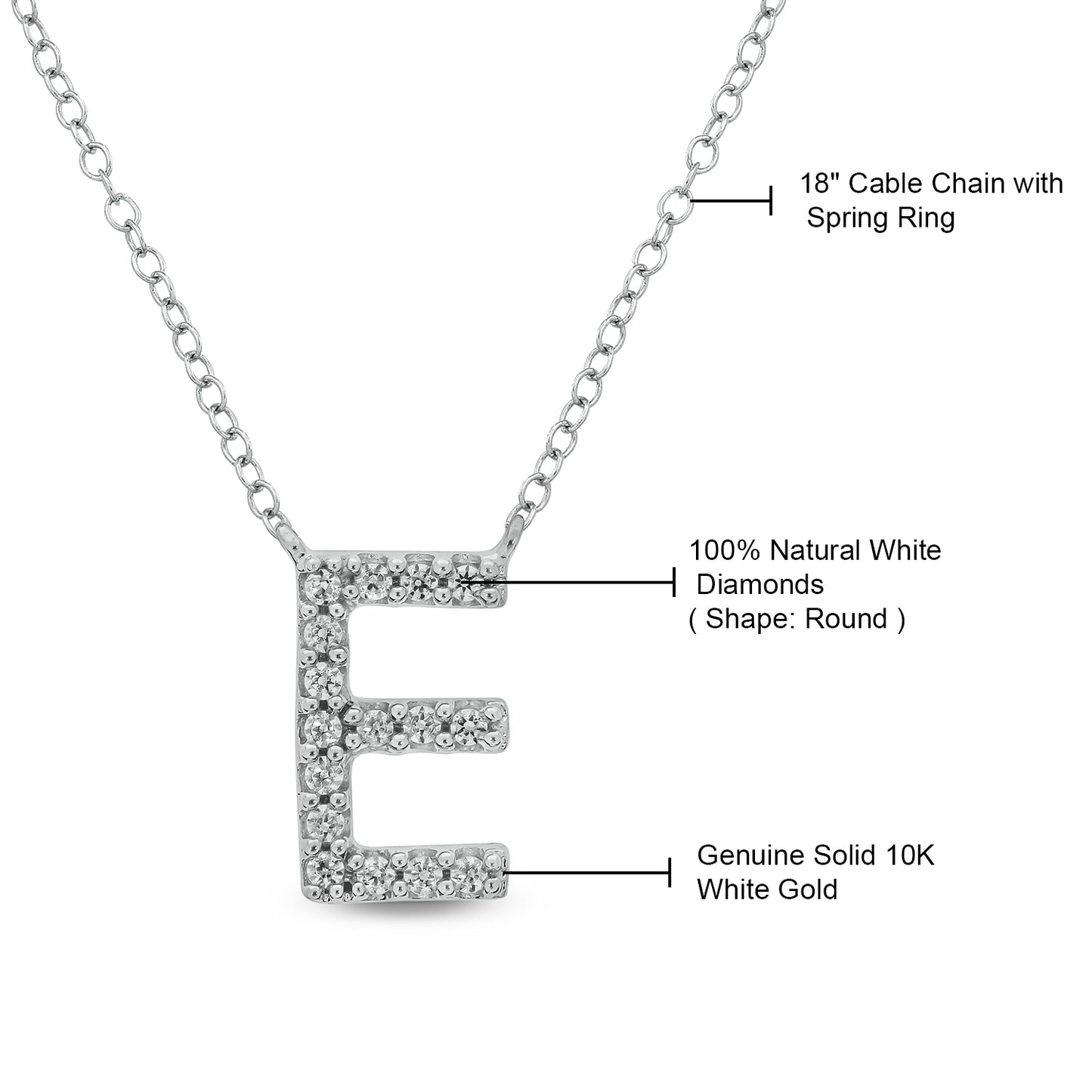 10K Gold Classic Initial Pendants