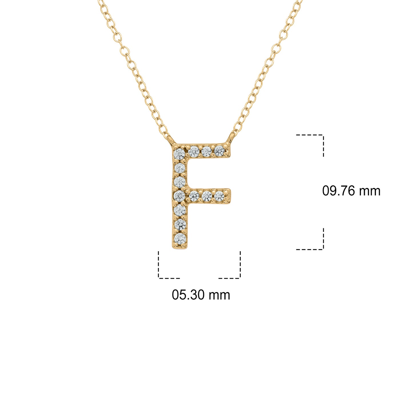 10K Gold Classic Initial Pendants