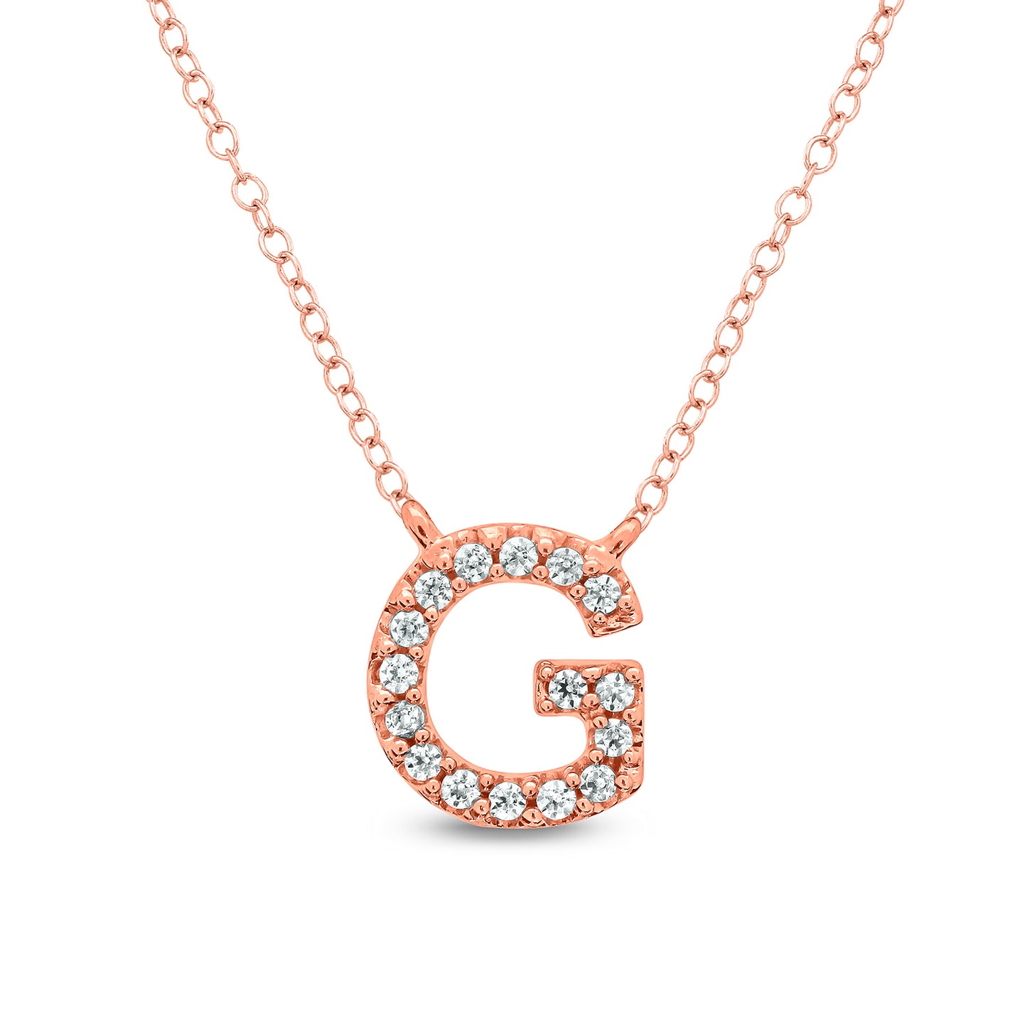 10K Gold Classic Initial Pendants