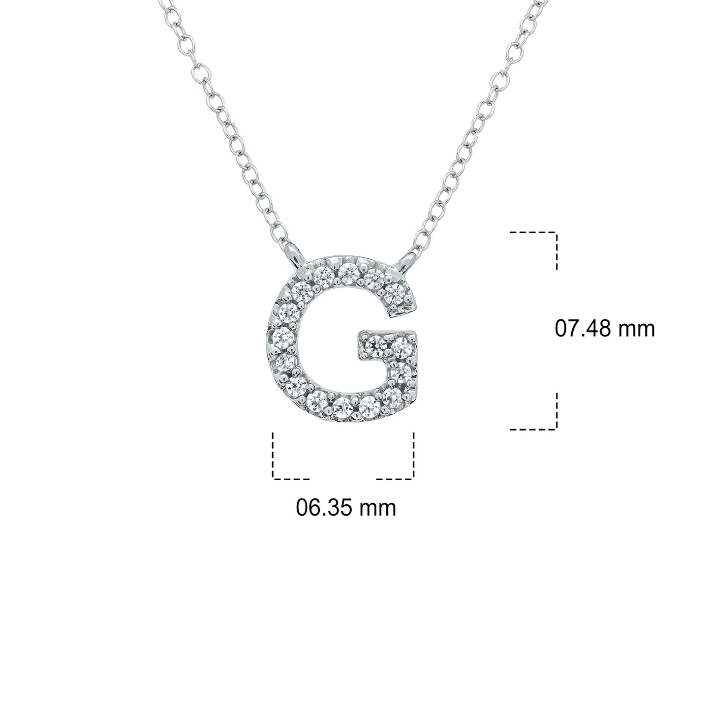 10K Gold Classic Initial Pendants