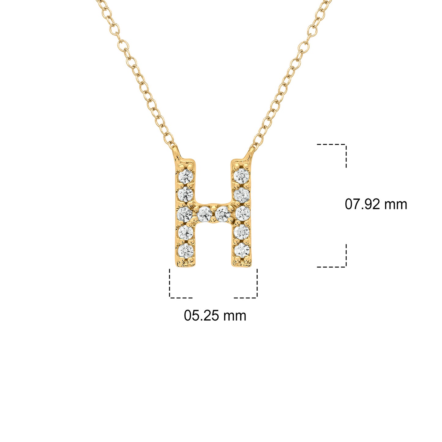 10K Gold Classic Initial Pendants