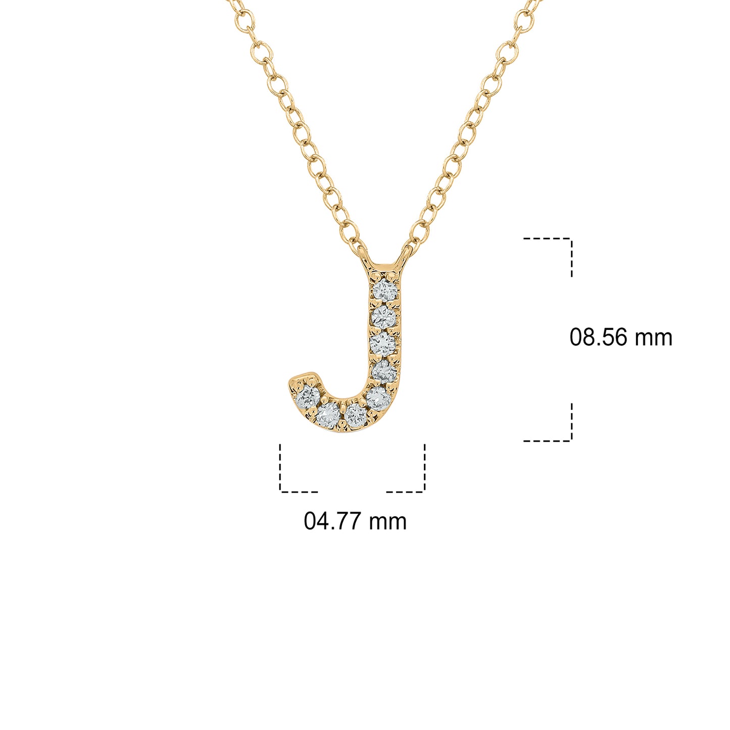 10K Gold Classic Initial Pendants