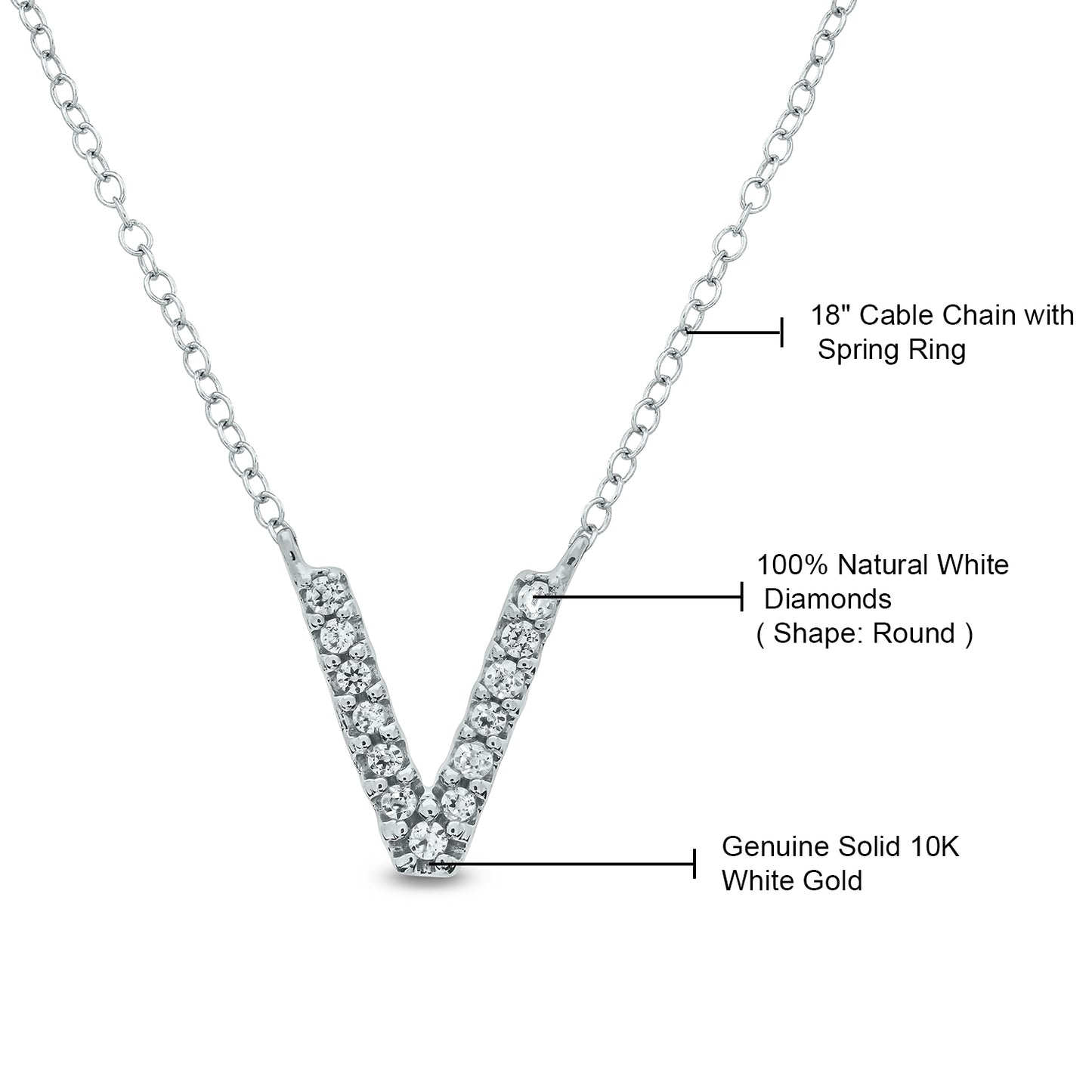 10K Gold Classic Initial Pendants