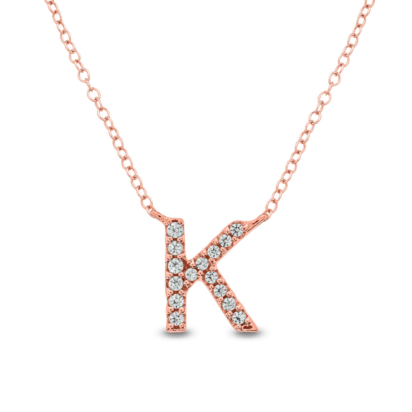 10K Gold Classic Initial Pendants