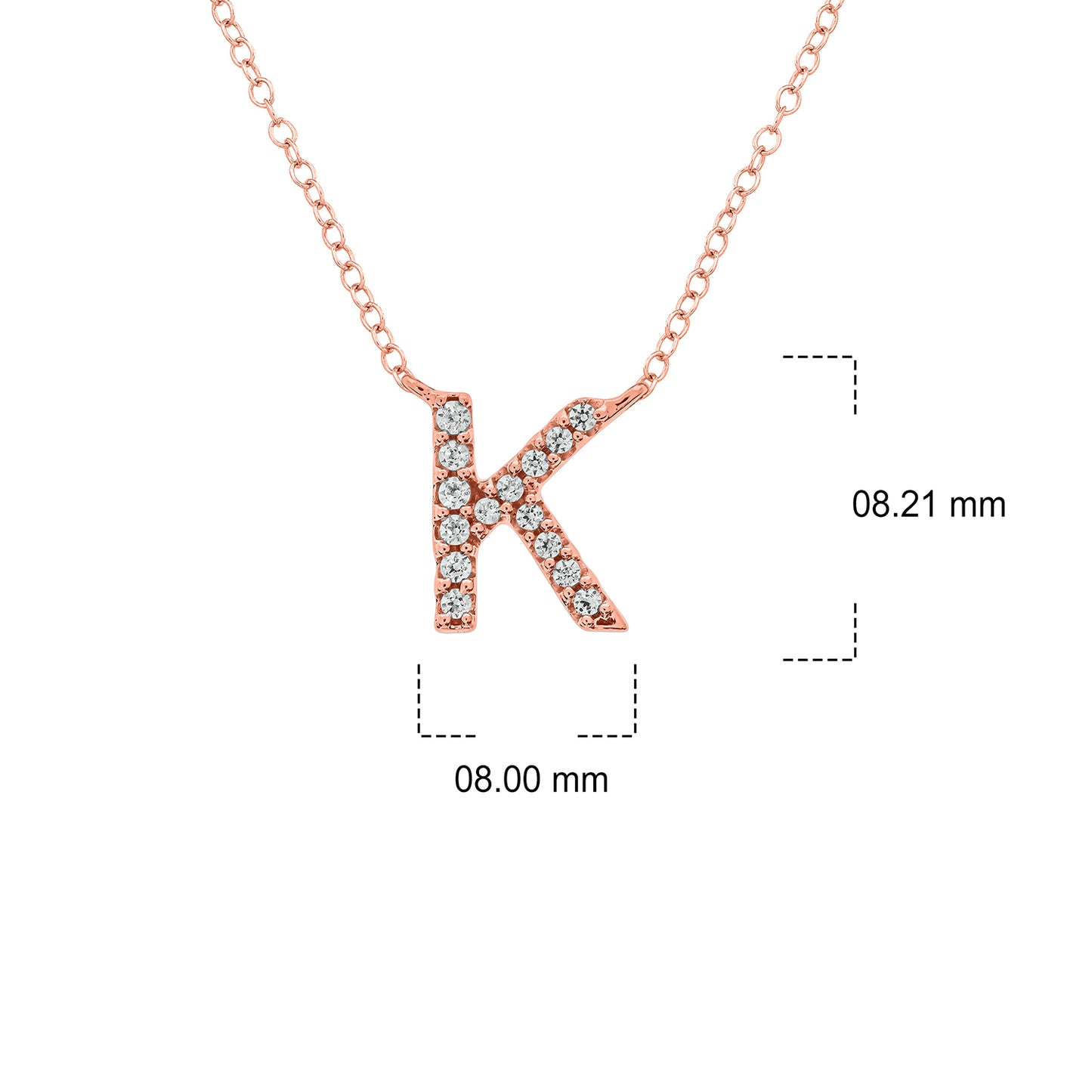 10K Gold Classic Initial Pendants