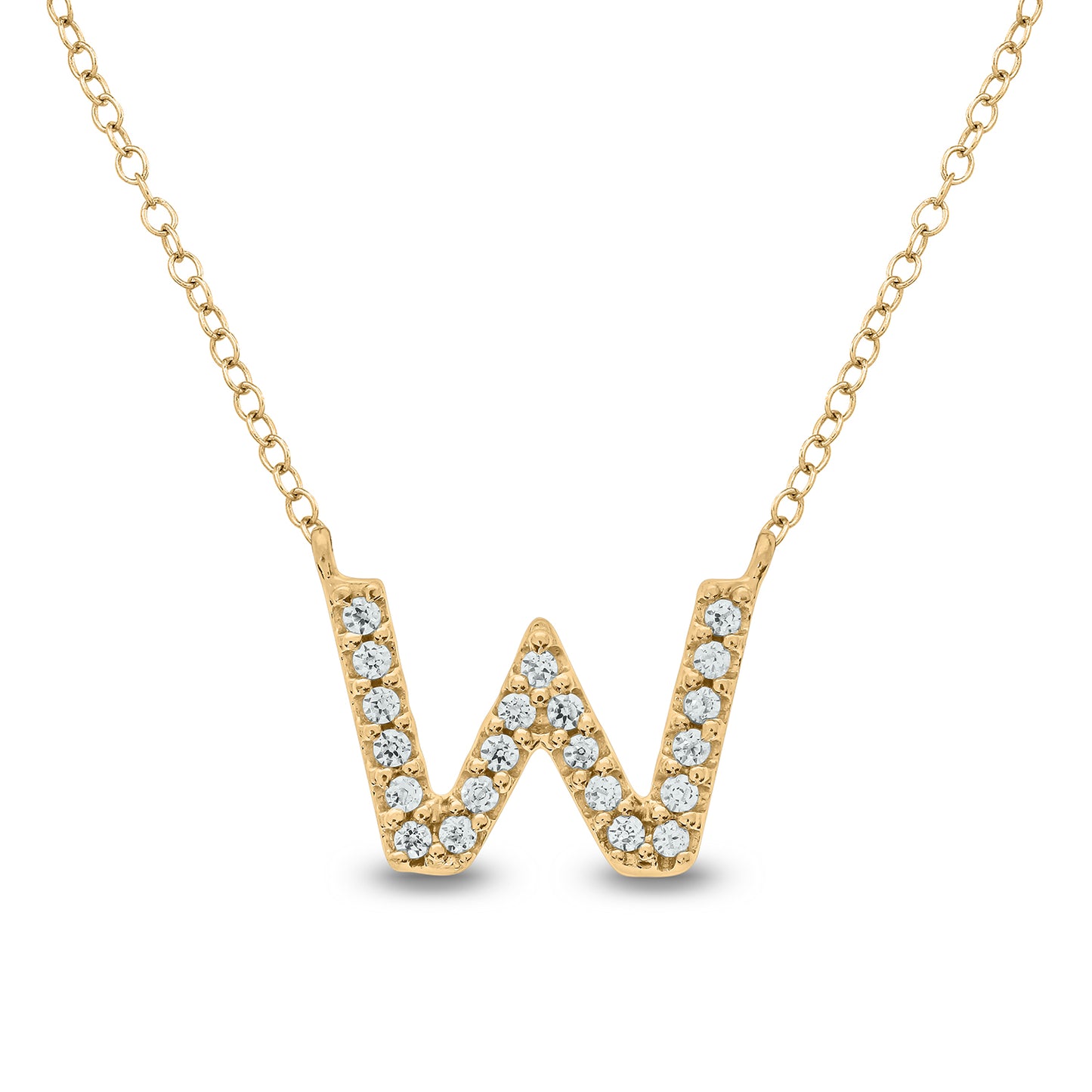 10K Gold Classic Initial Pendants