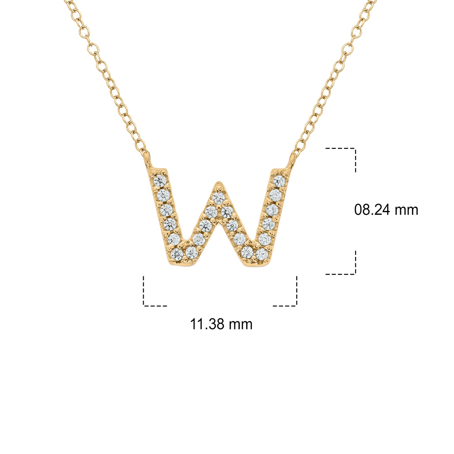 10K Gold Classic Initial Pendants