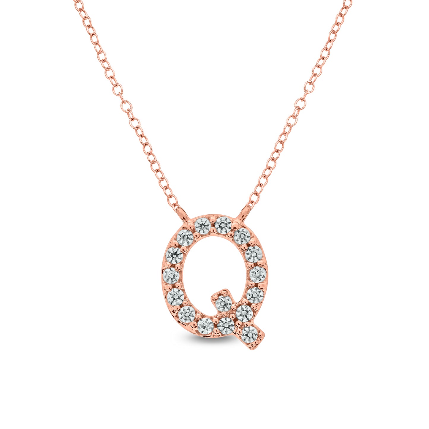 10K Gold Classic Initial Pendants