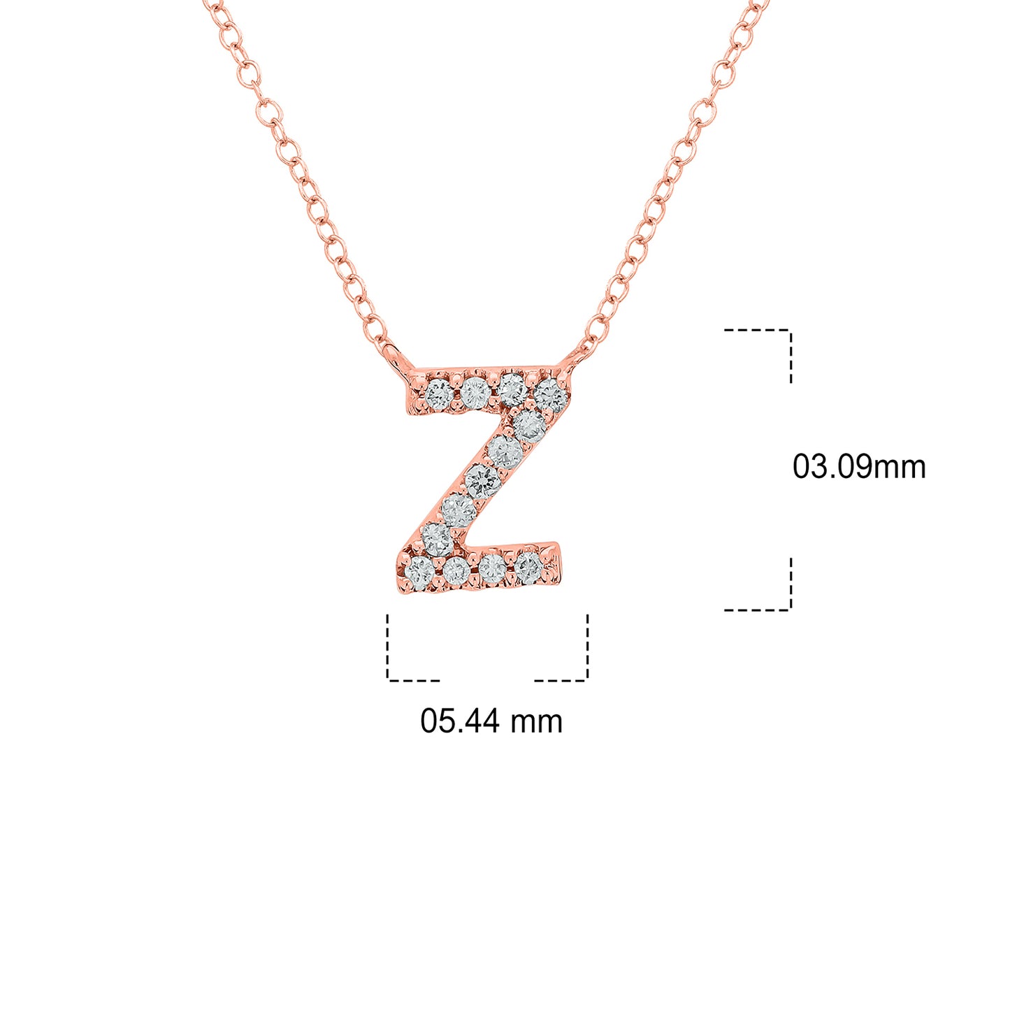 10K Gold Classic Initial Pendants