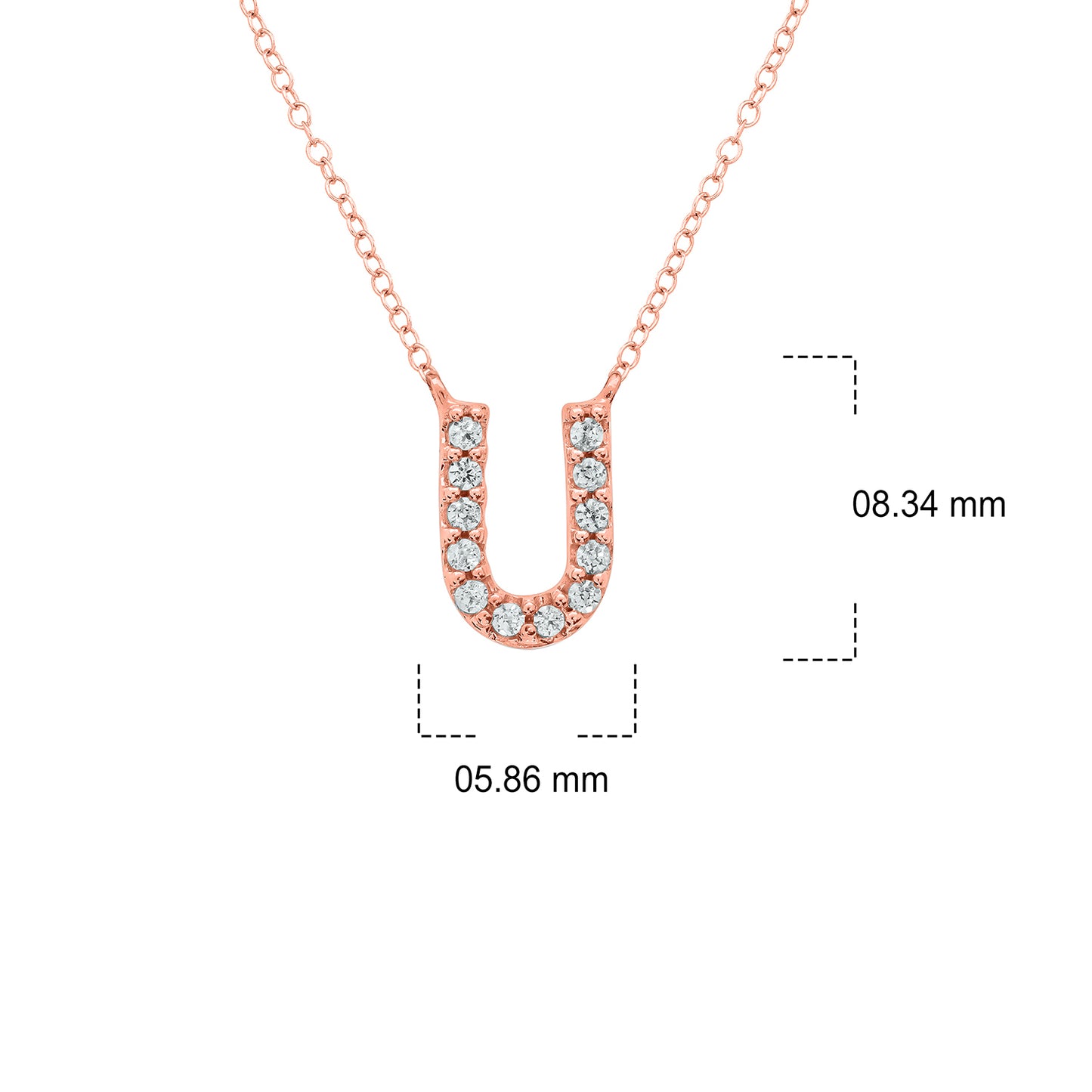 10K Gold Classic Initial Pendants