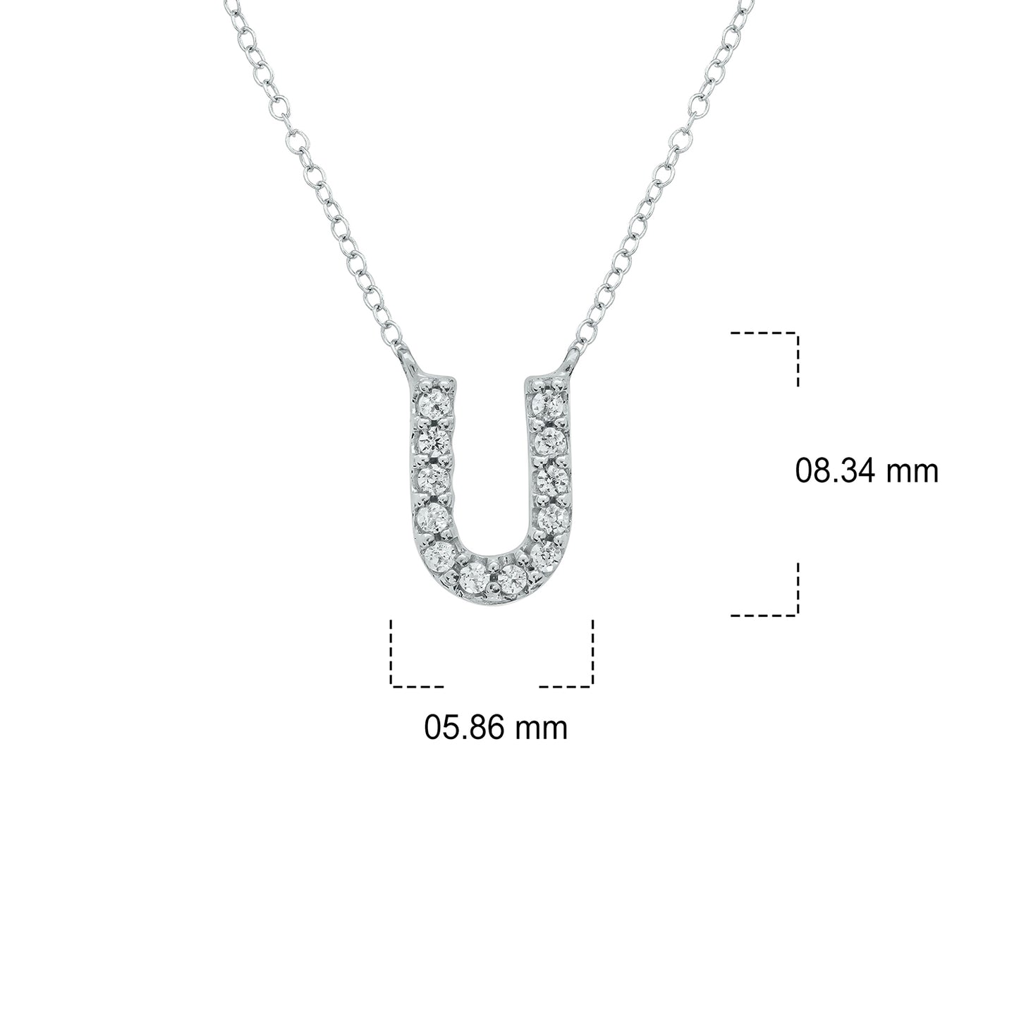 10K Gold Classic Initial Pendants