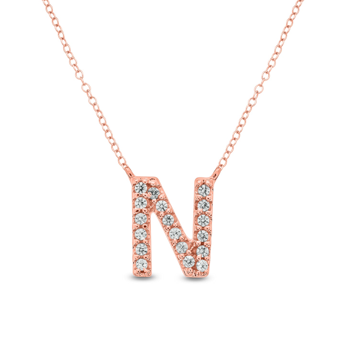 10K Gold Classic Initial Pendants