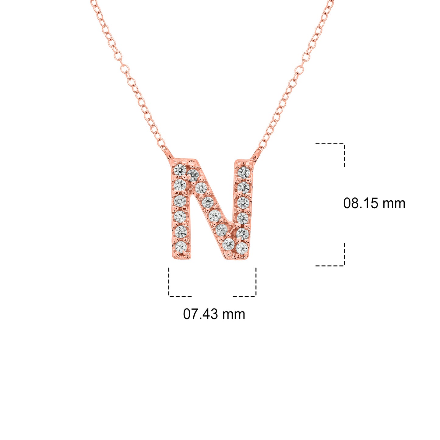 10K Gold Classic Initial Pendants