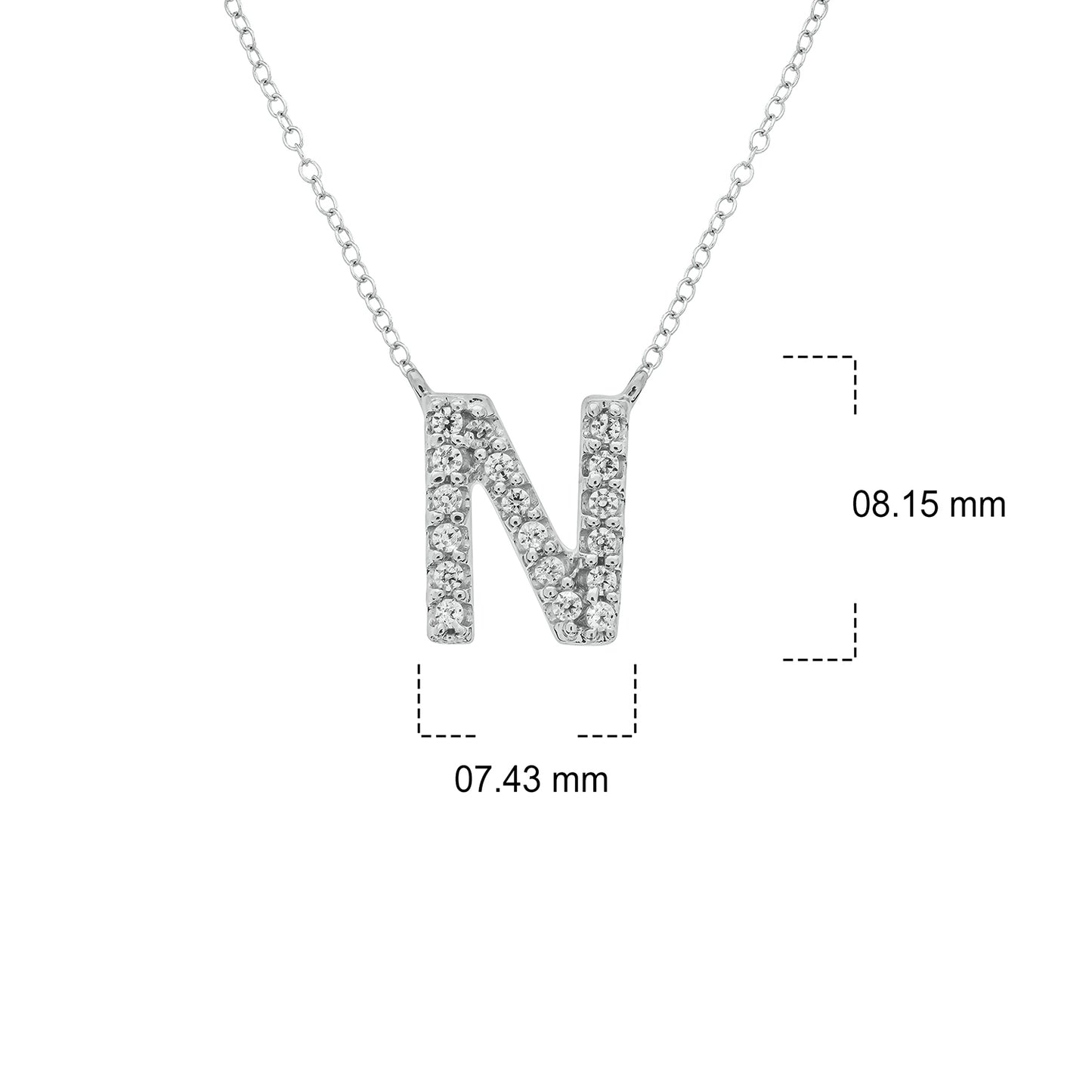 10K Gold Classic Initial Pendants