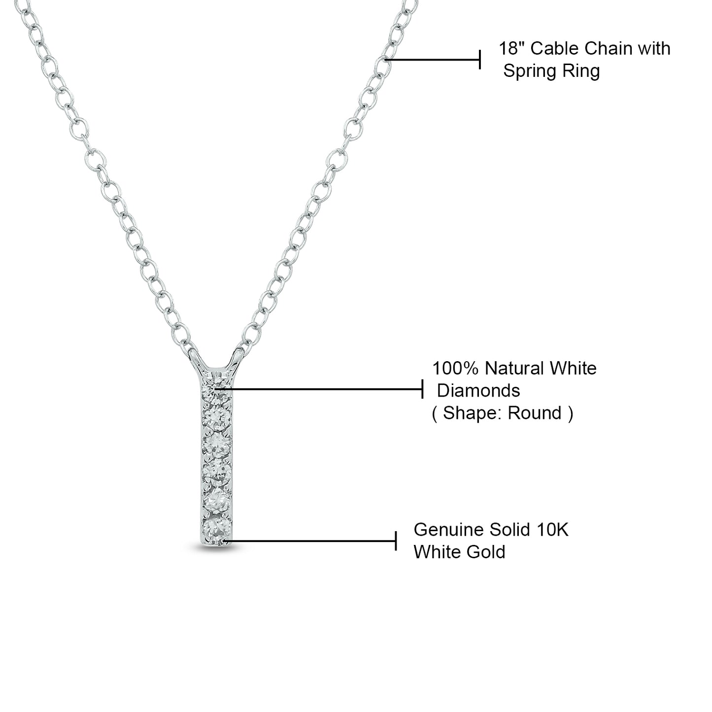 10K Gold Classic Initial Pendants