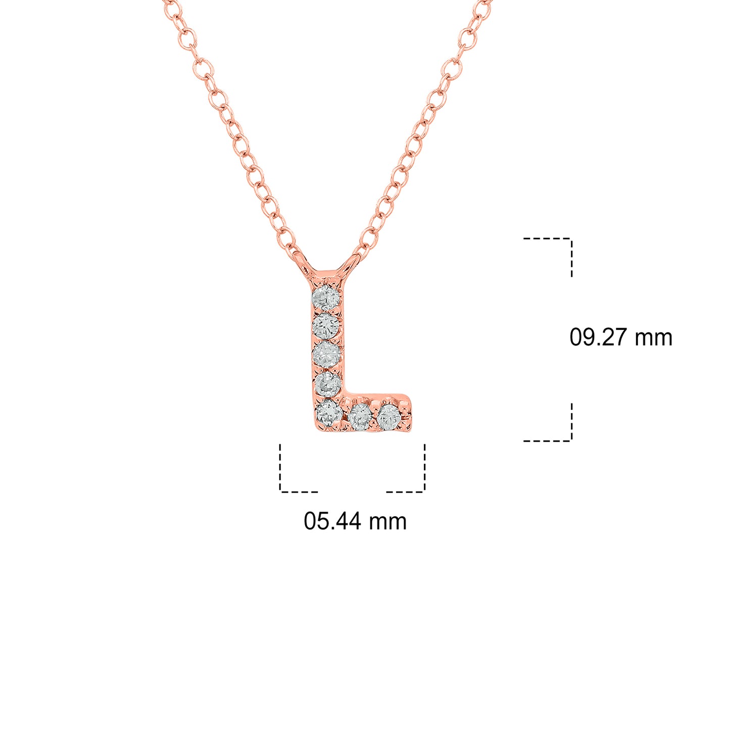 10K Gold Classic Initial Pendants