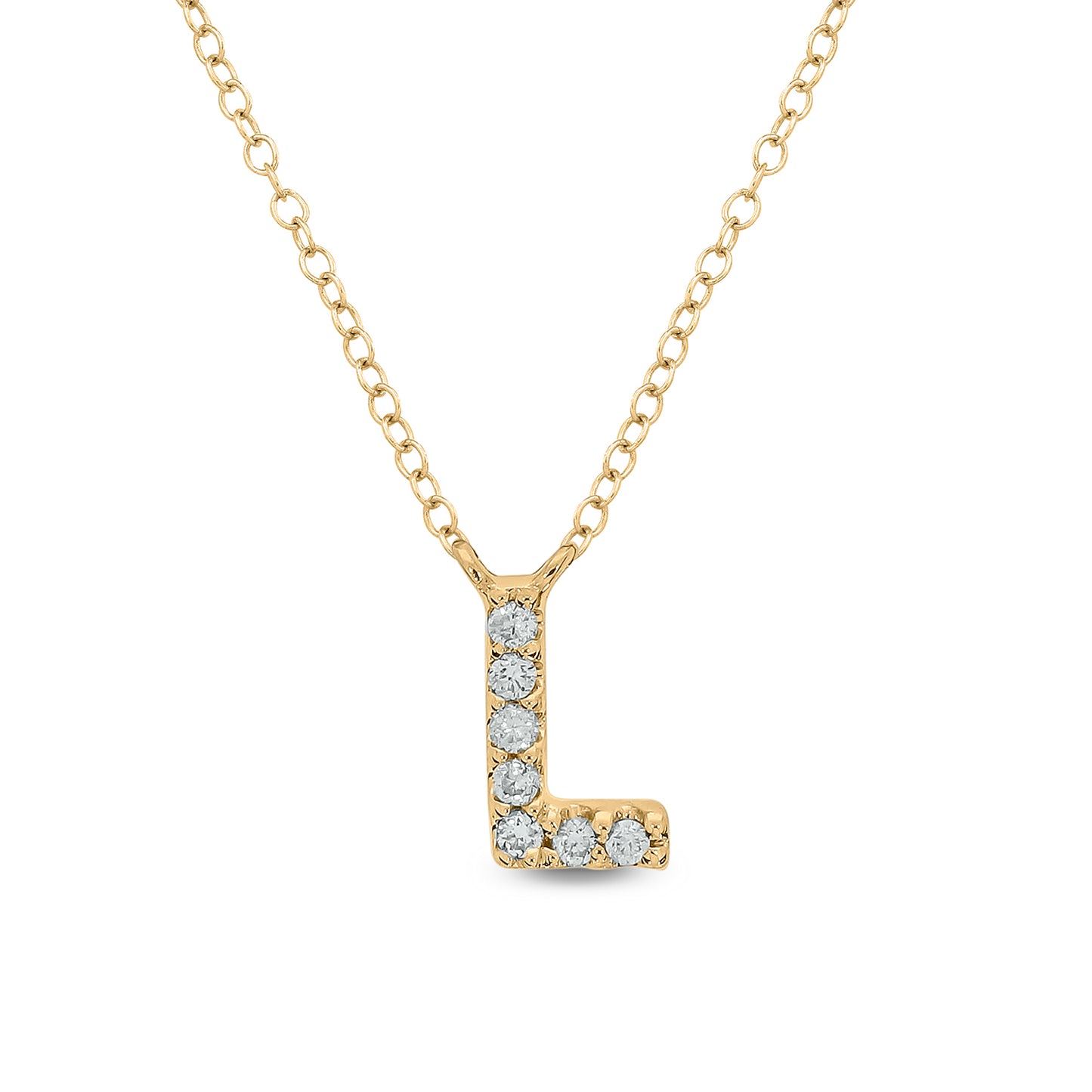 10K Gold Classic Initial Pendants