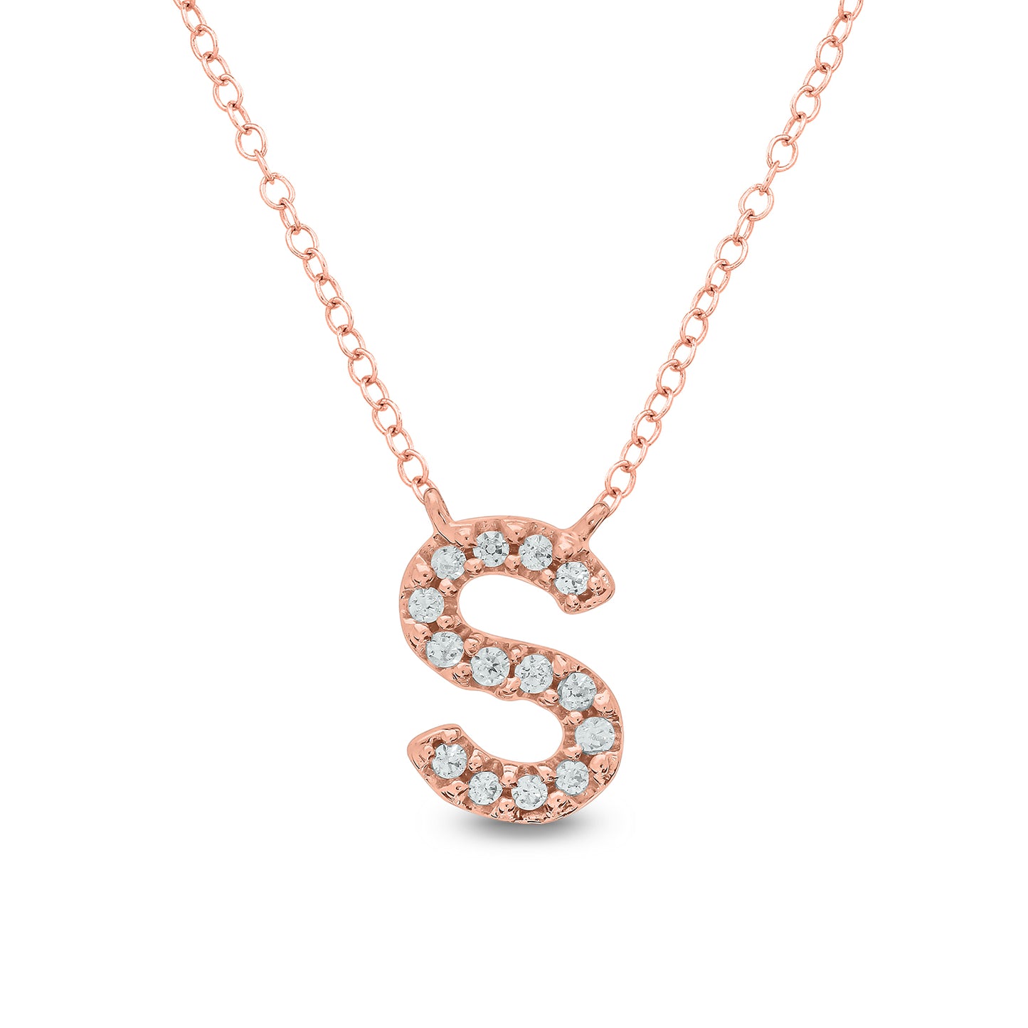 10K Gold Classic Initial Pendants