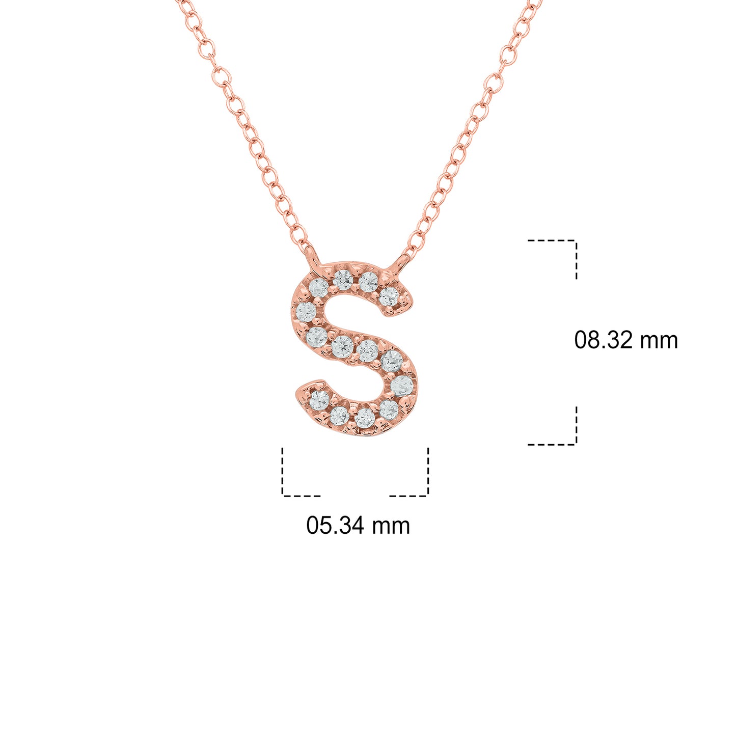 10K Gold Classic Initial Pendants