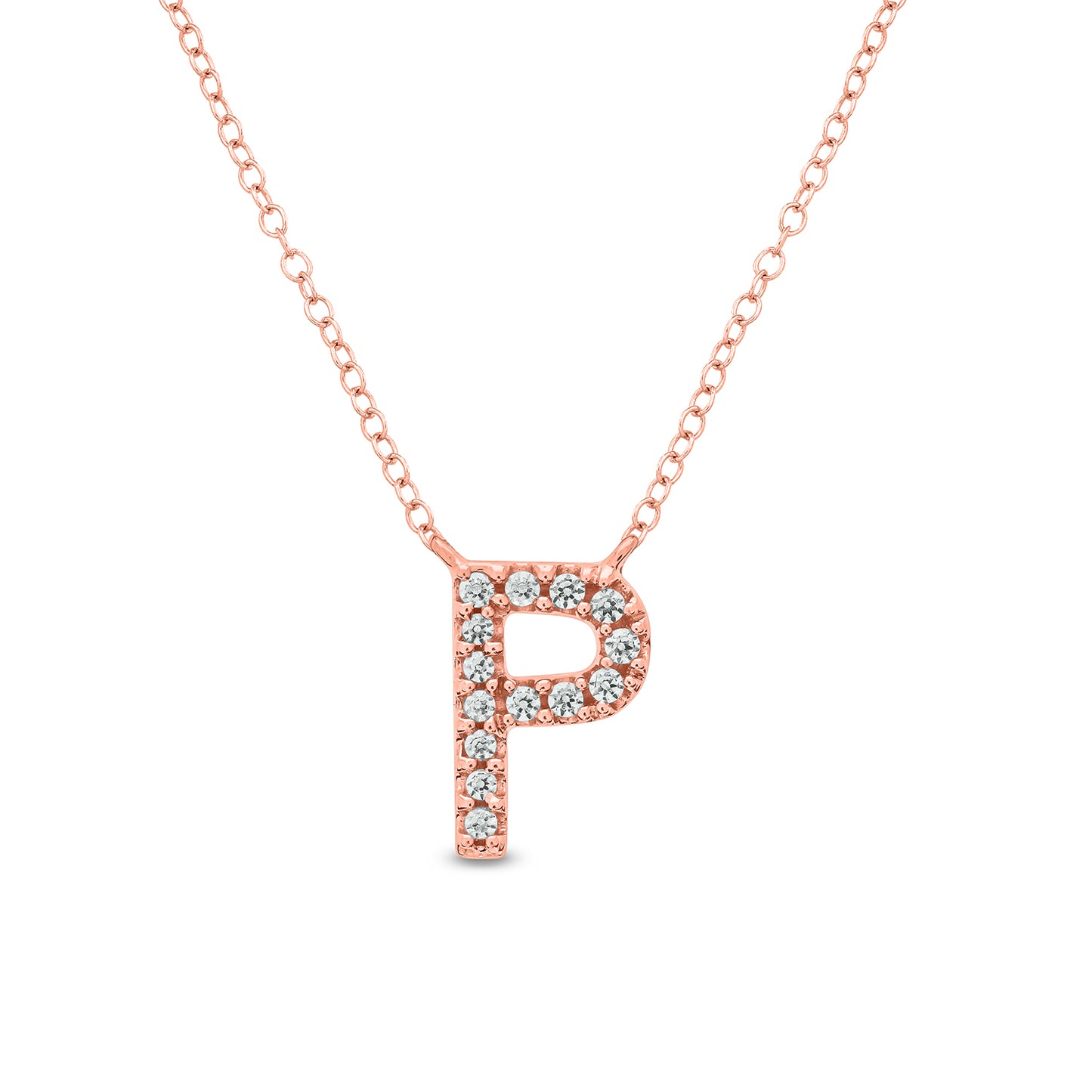 10K Gold Classic Initial Pendants