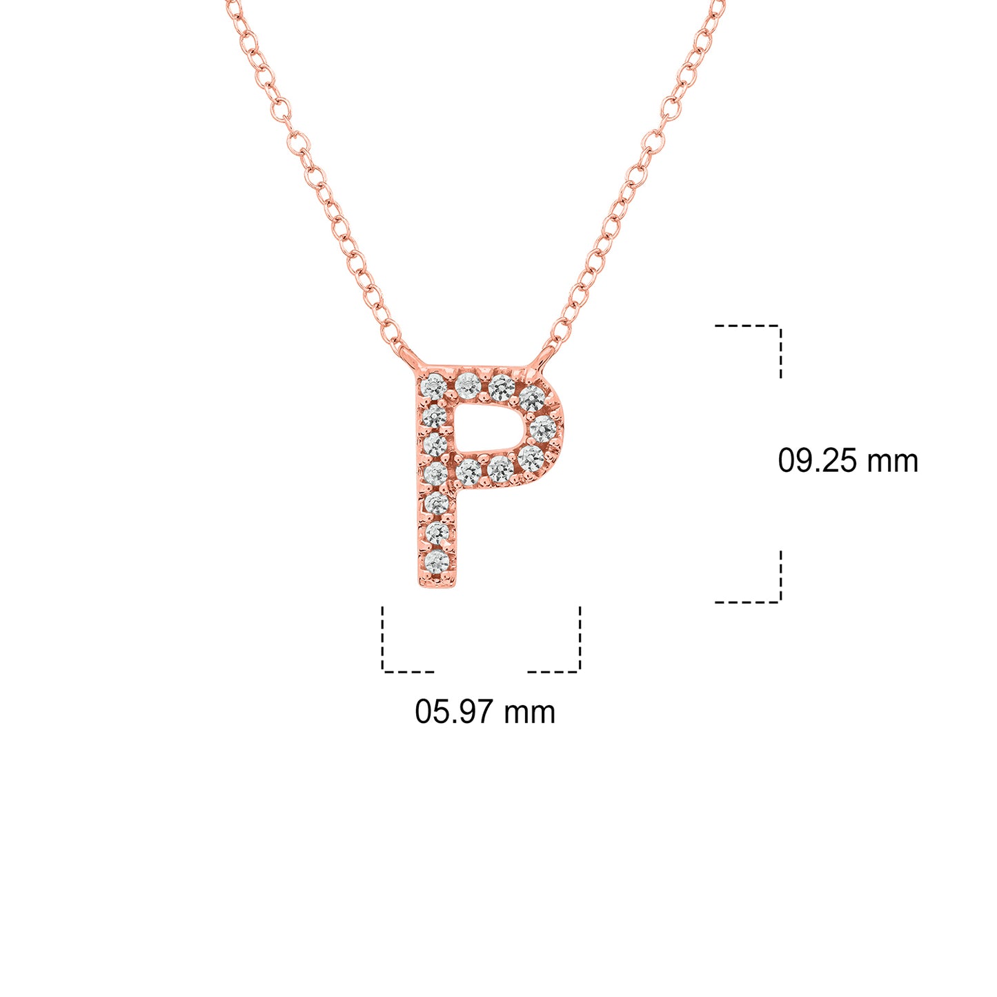 10K Gold Classic Initial Pendants
