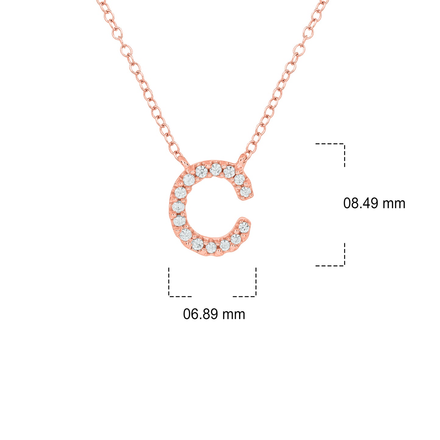 10K Gold Classic Initial Pendants