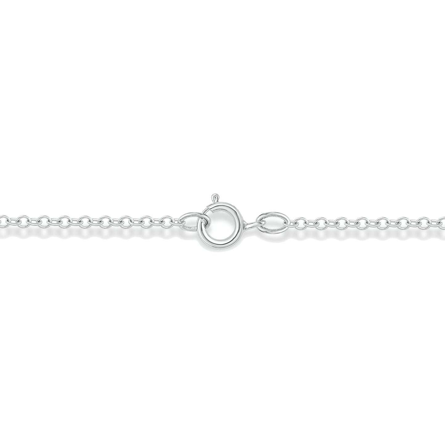 10KT Gold Round & Baguette Diamonds Dainty Necklace