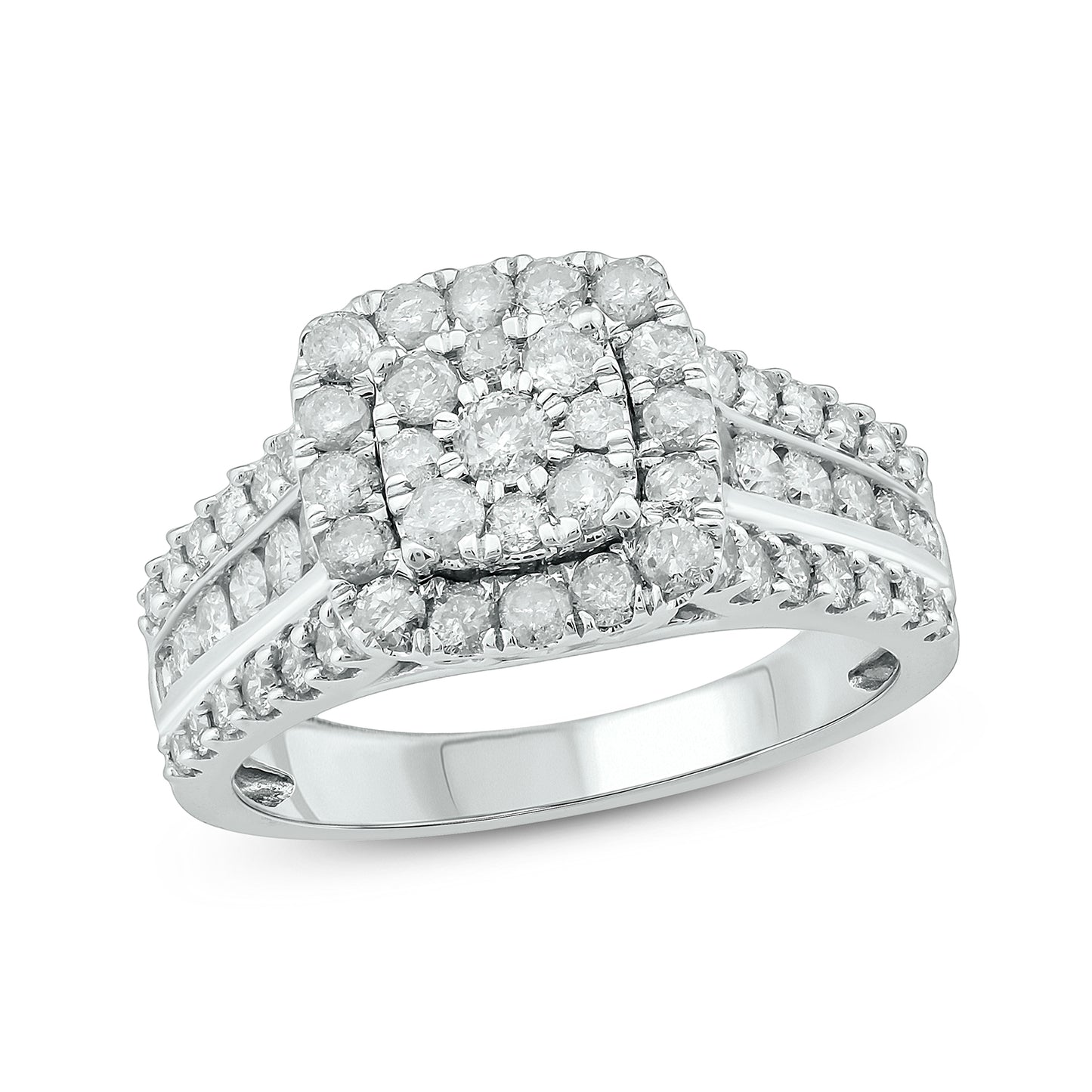 10K Gold Halo Luxurious Engagement Ring