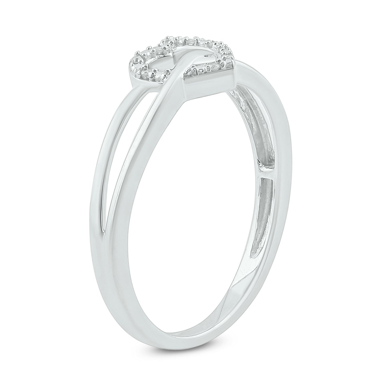 14K & 18K Gold Vermeil Infinity Heart Diamond Ring