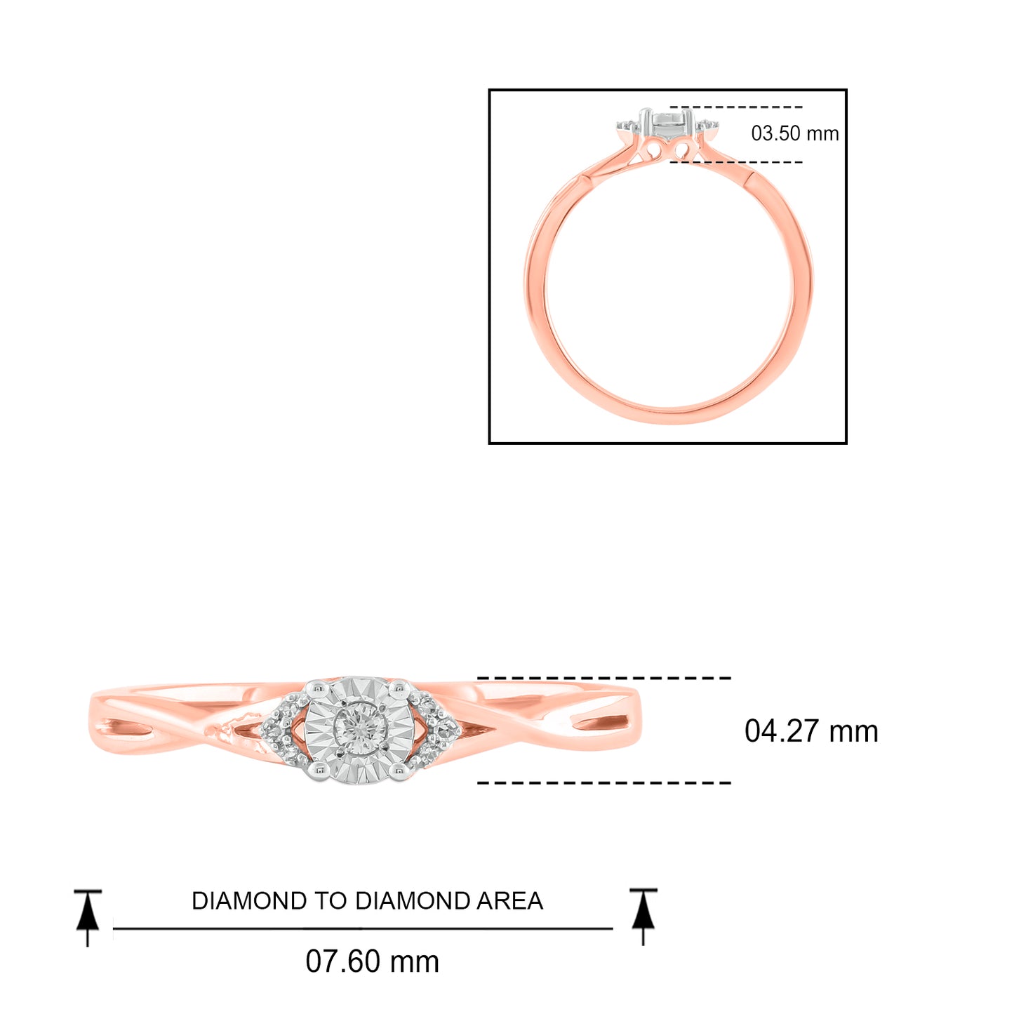 10K Gold I Love You Engraved Promise Ring