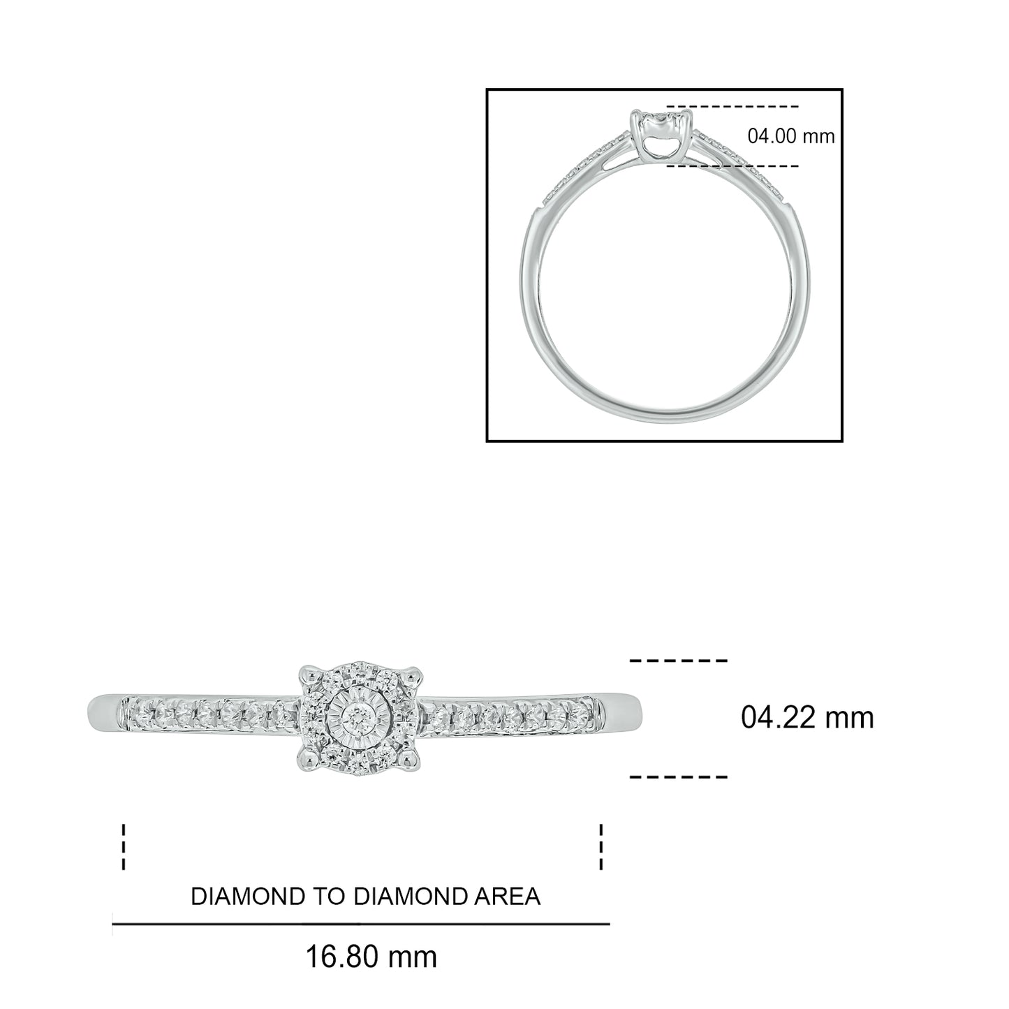 14KT Gold & Diamond Must Have Classic Everyday Promise Ring