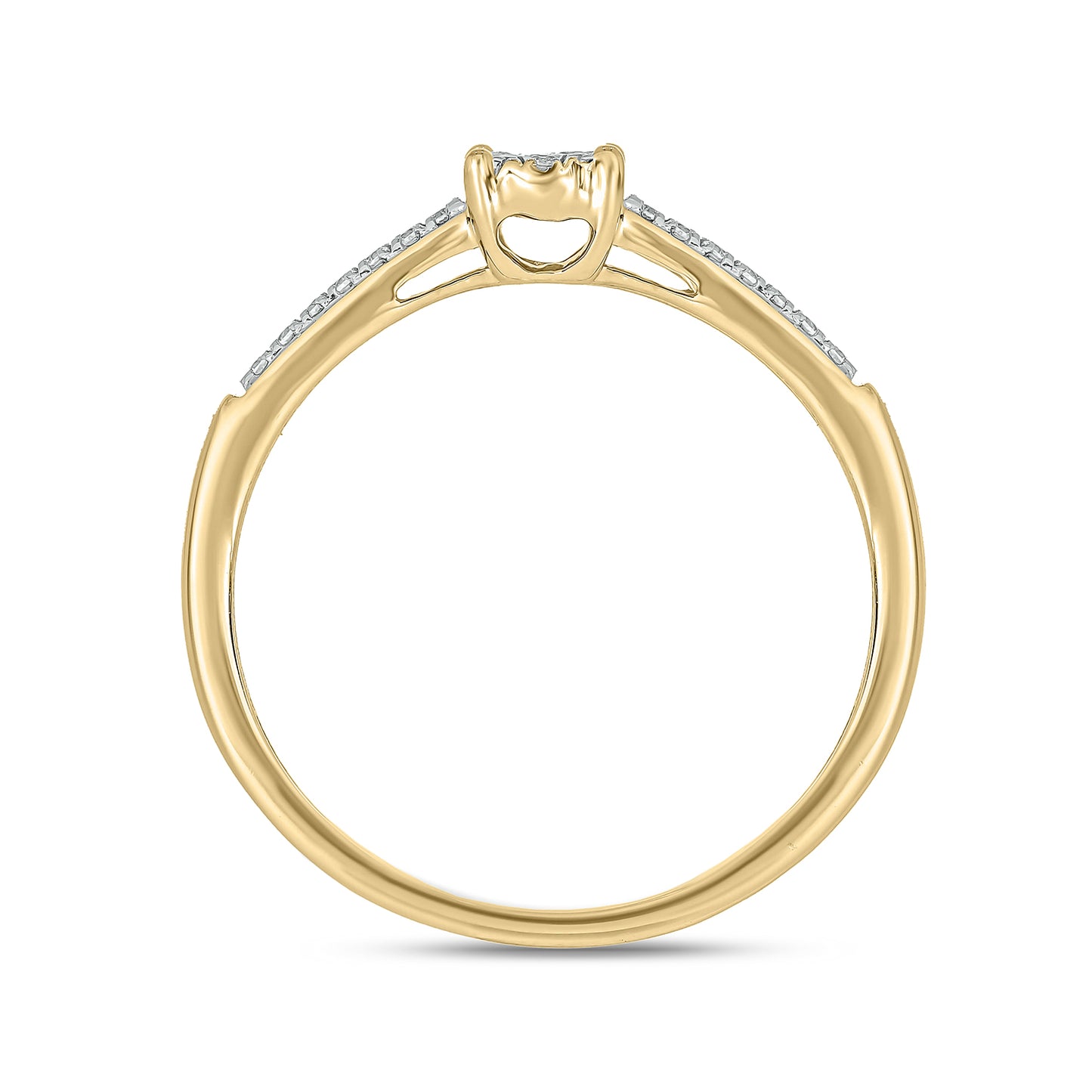 14KT Gold & Diamond Must Have Classic Everyday Promise Ring
