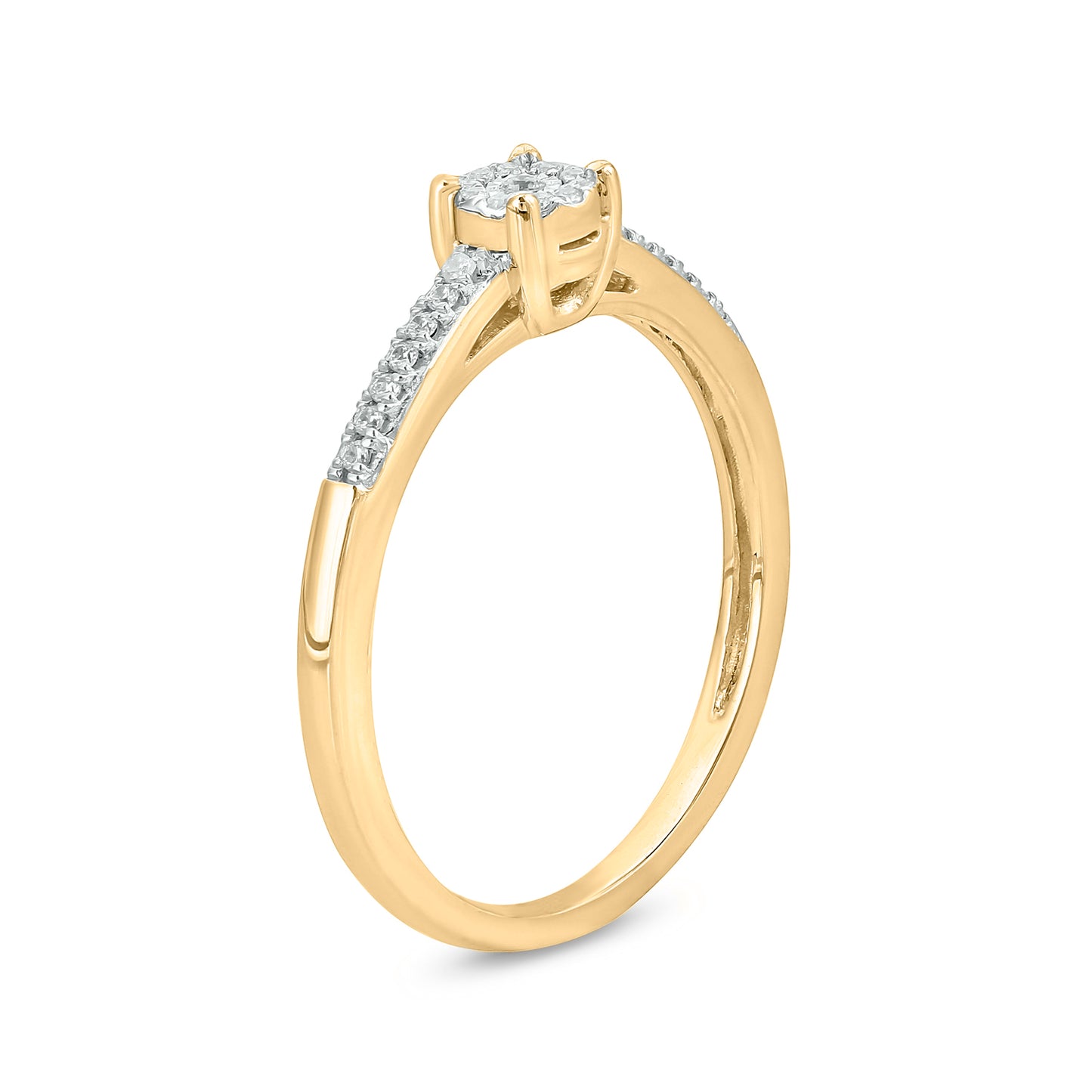 14KT Gold & Diamond Must Have Classic Everyday Promise Ring