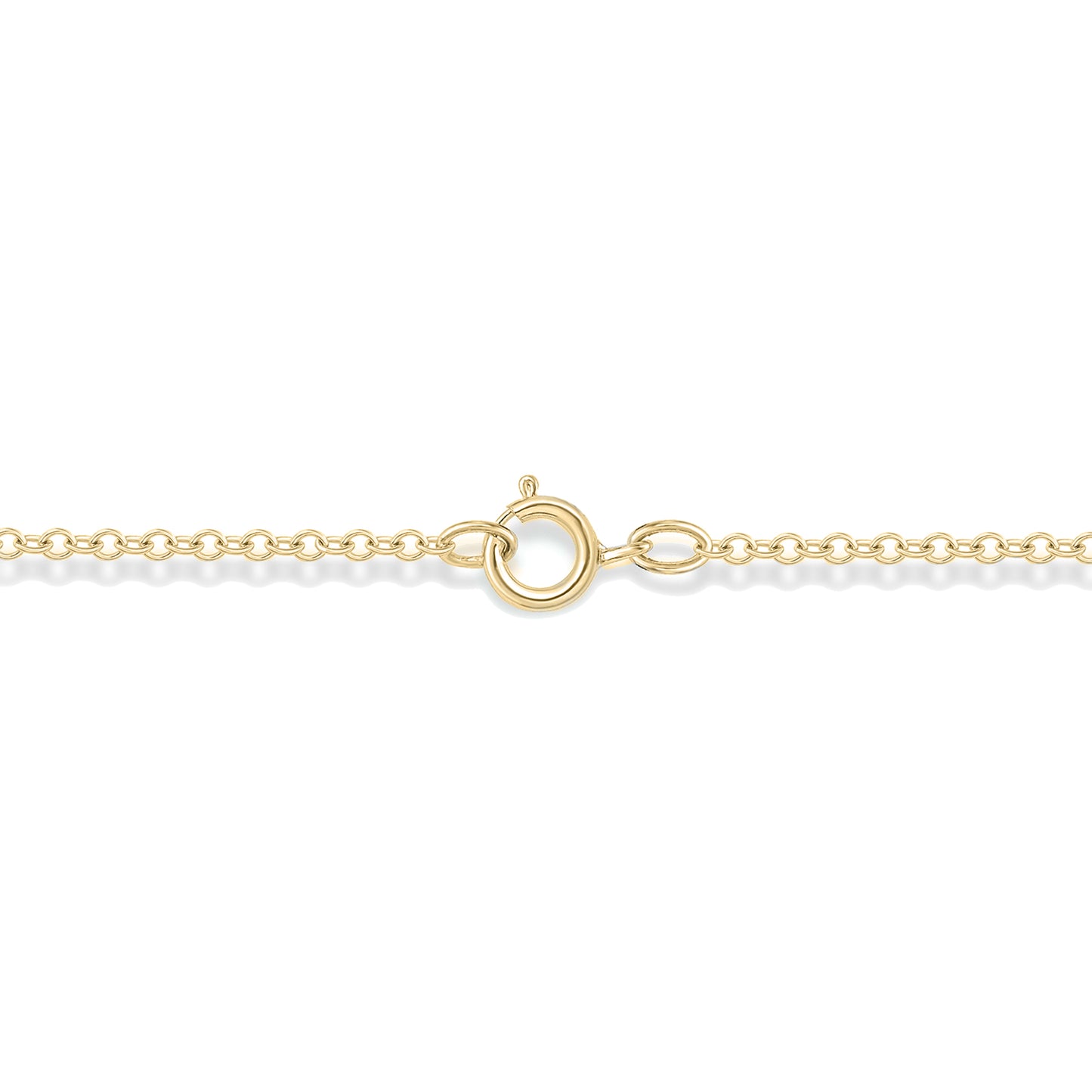 14K Gold Vermeil Evil Eye Blue Sapphire Gemstone and Diamond Necklace