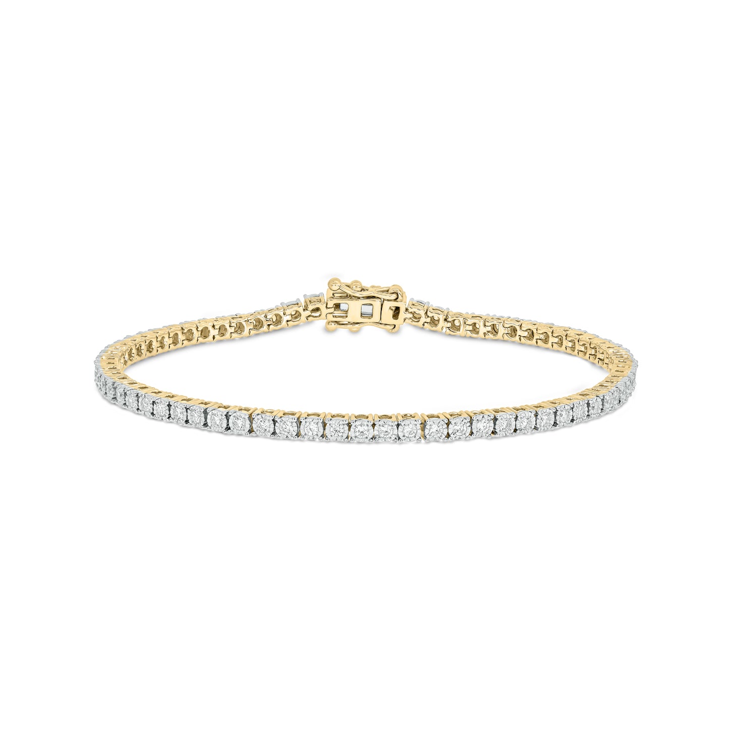 14KT Gold Luxury Tennis Diamond Bracelet