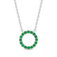 Emerald Circle Pendant necklace